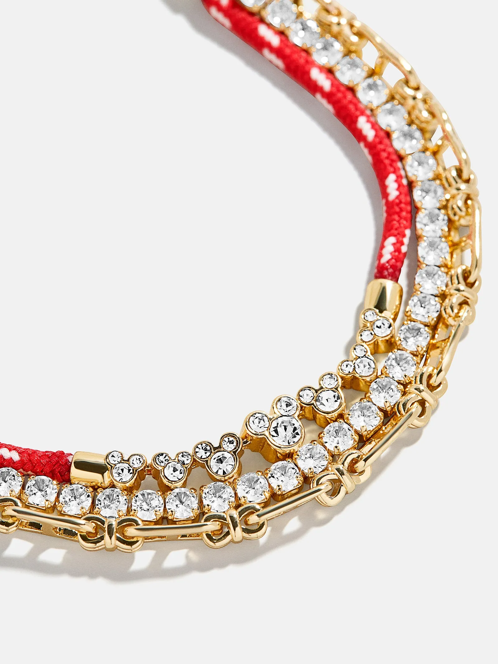 Disney Mickey Mouse Layered Bracelet - Gold/Red sold by BaubleBar product image thumbnail 3