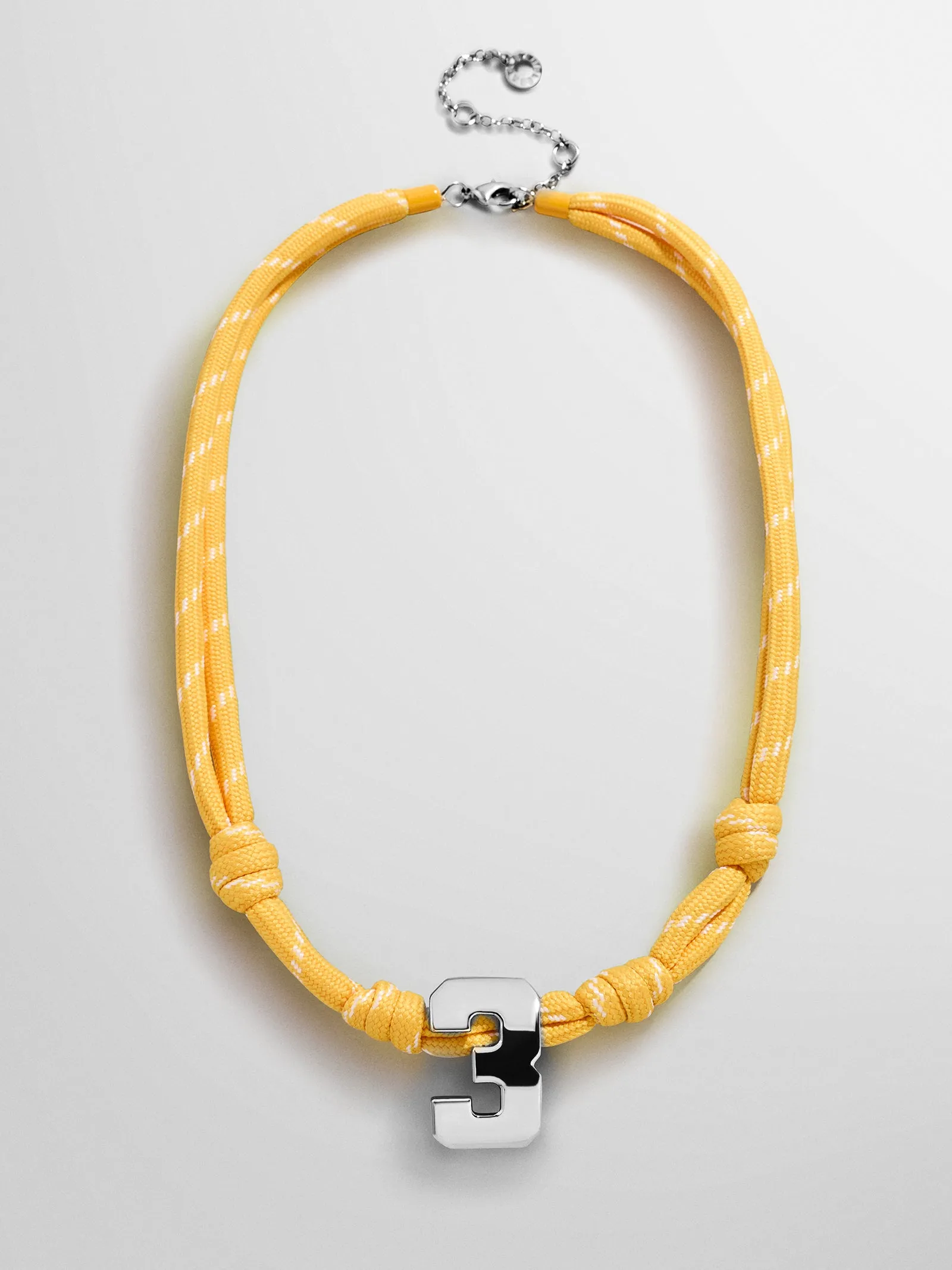 Knotty Varsity Custom Necklace - Marigold Single Digit sold by BaubleBar product image thumbnail 4