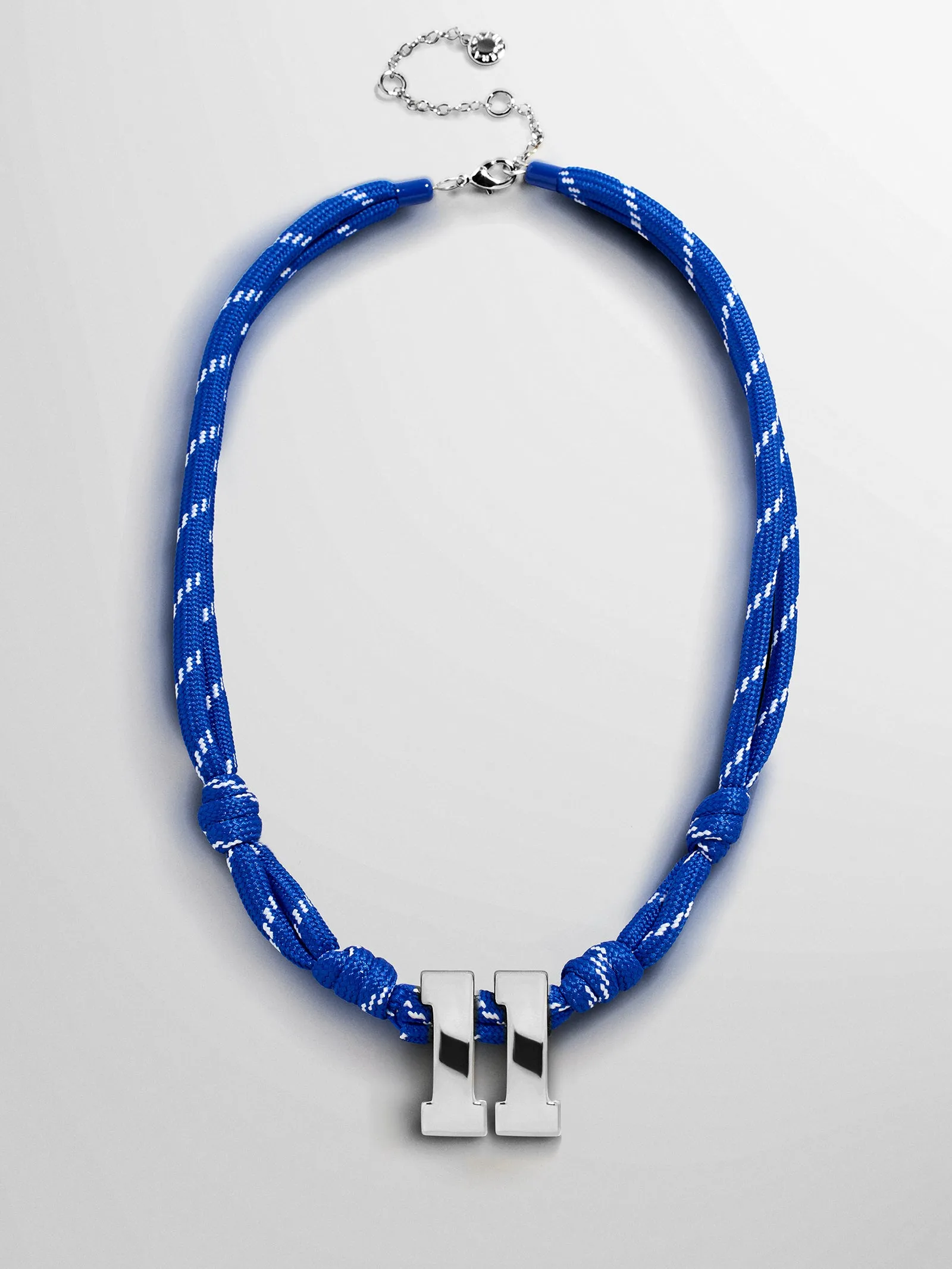 Knotty Varsity Custom Necklace - Royal Blue Double Digit sold by BaubleBar product image thumbnail 4