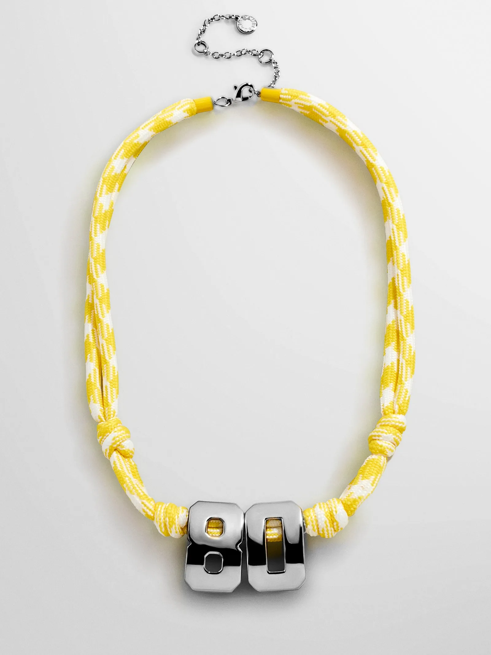 Knotty Varsity Custom Necklace - Bright Yellow Double Digit sold by BaubleBar product image thumbnail 4