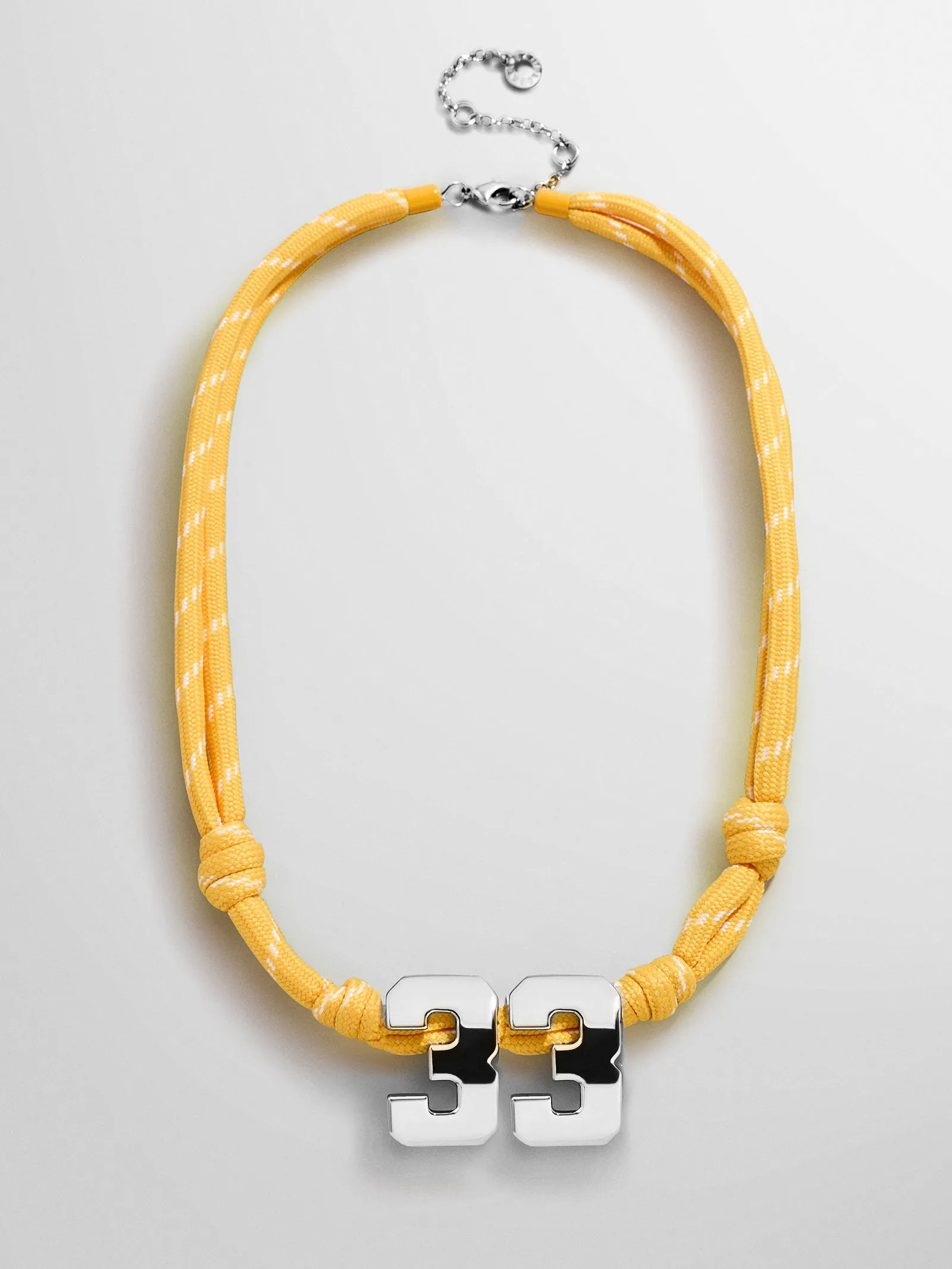Knotty Varsity Custom Necklace - Marigold Double Digit sold by BaubleBar product image thumbnail 4