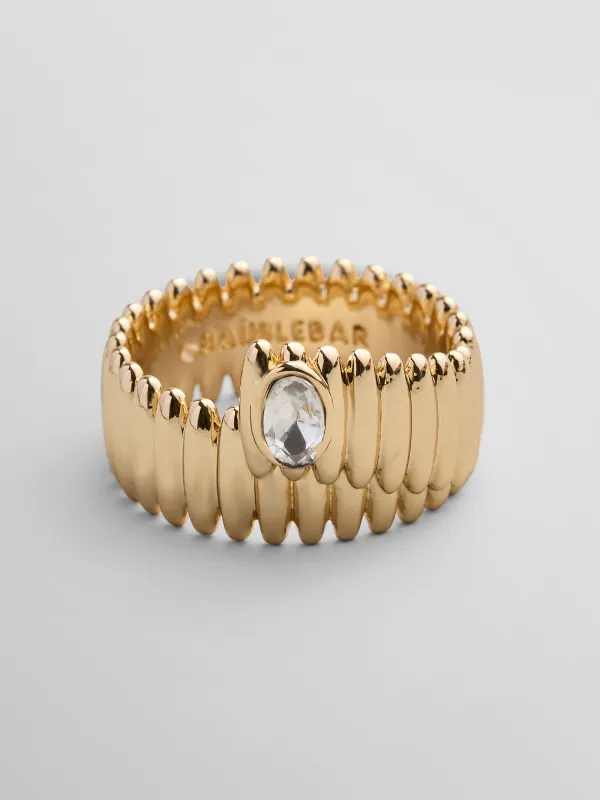 Mona Gold Wrap Ring - Gold/Pavé made by BaubleBar