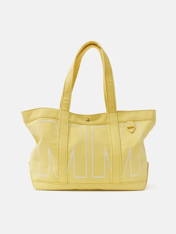 Solid Custom Alpha Tote - Butter Yellow made by BaubleBar