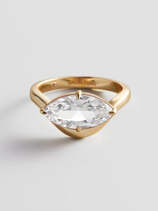 Wavy Custom Birthstone Ring - Gold made by BaubleBar