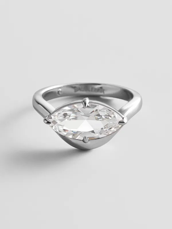 Wavy Custom Birthstone Ring - Silver made by BaubleBar