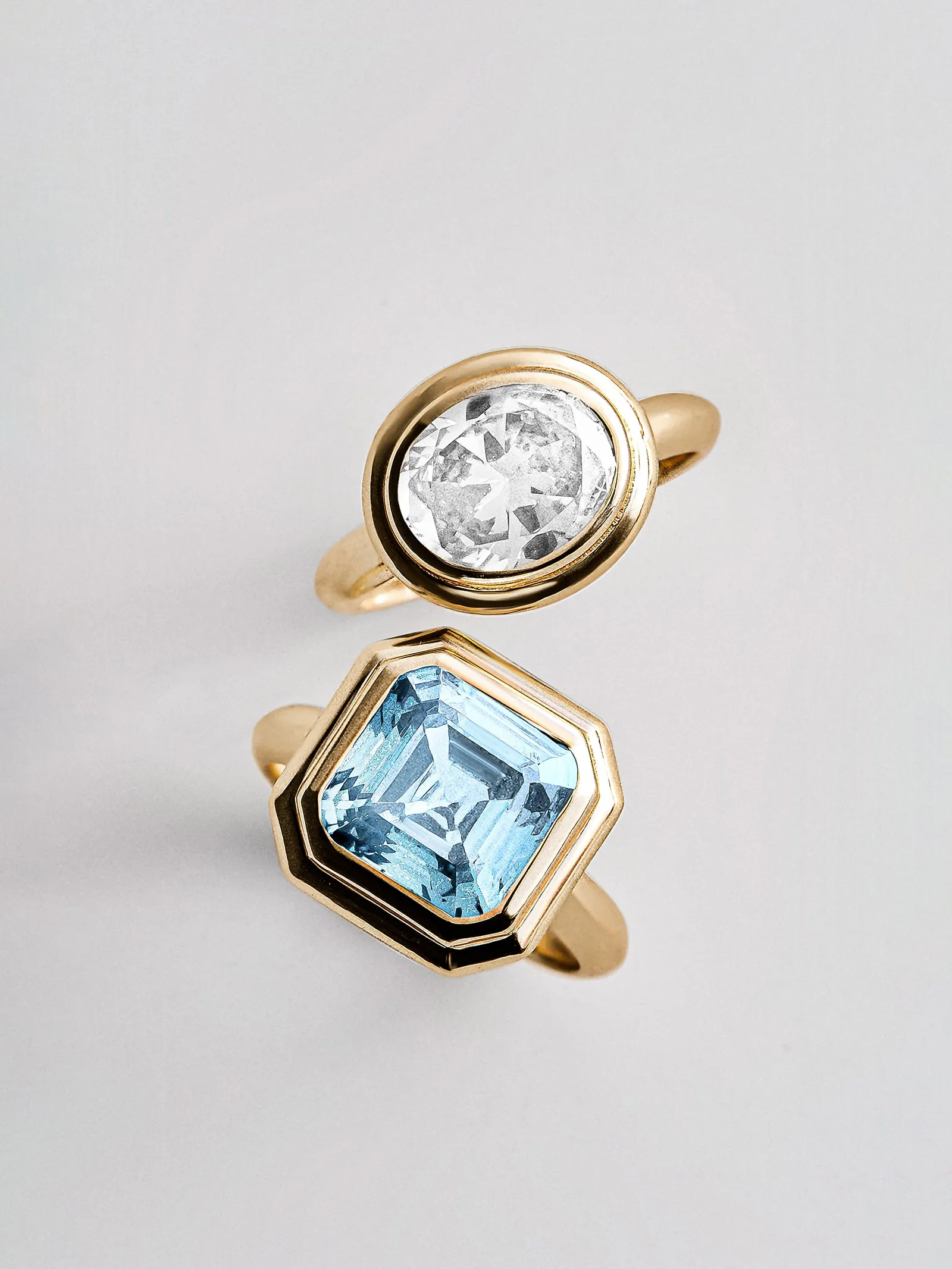 Gold Etched Bezel Custom Birthstone Ring - Crystal sold by BaubleBar