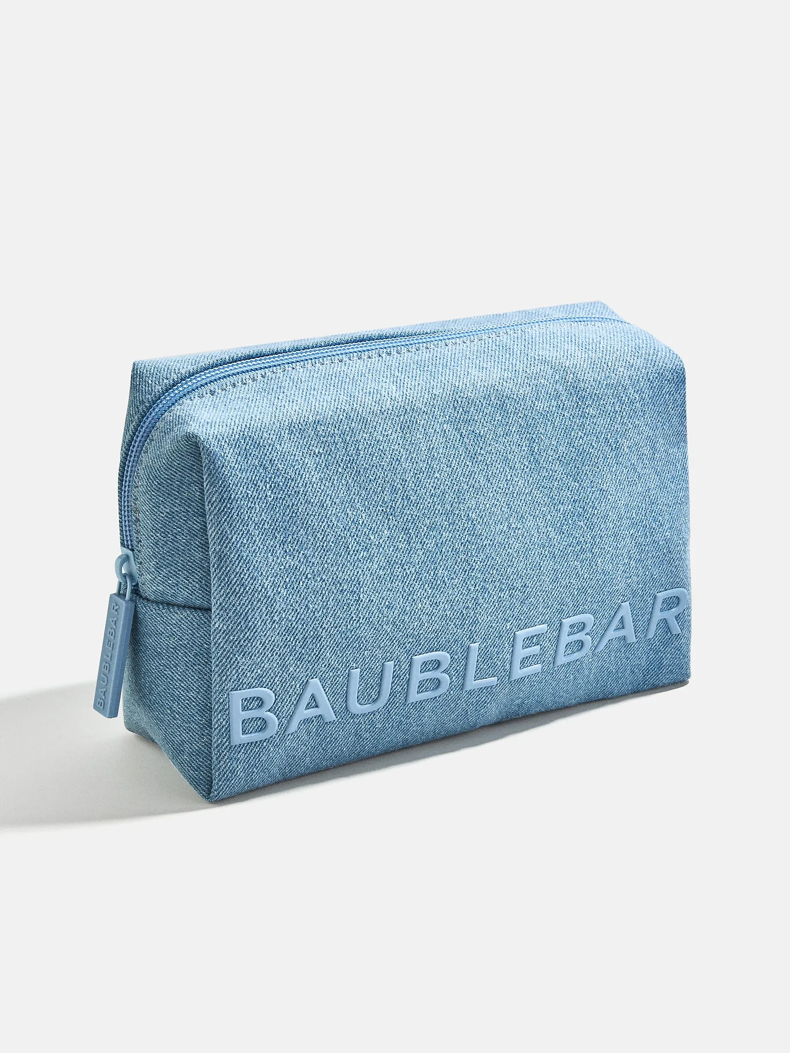 Take It Away Storage Pouch - Light Denim sold by BaubleBar product image thumbnail 3