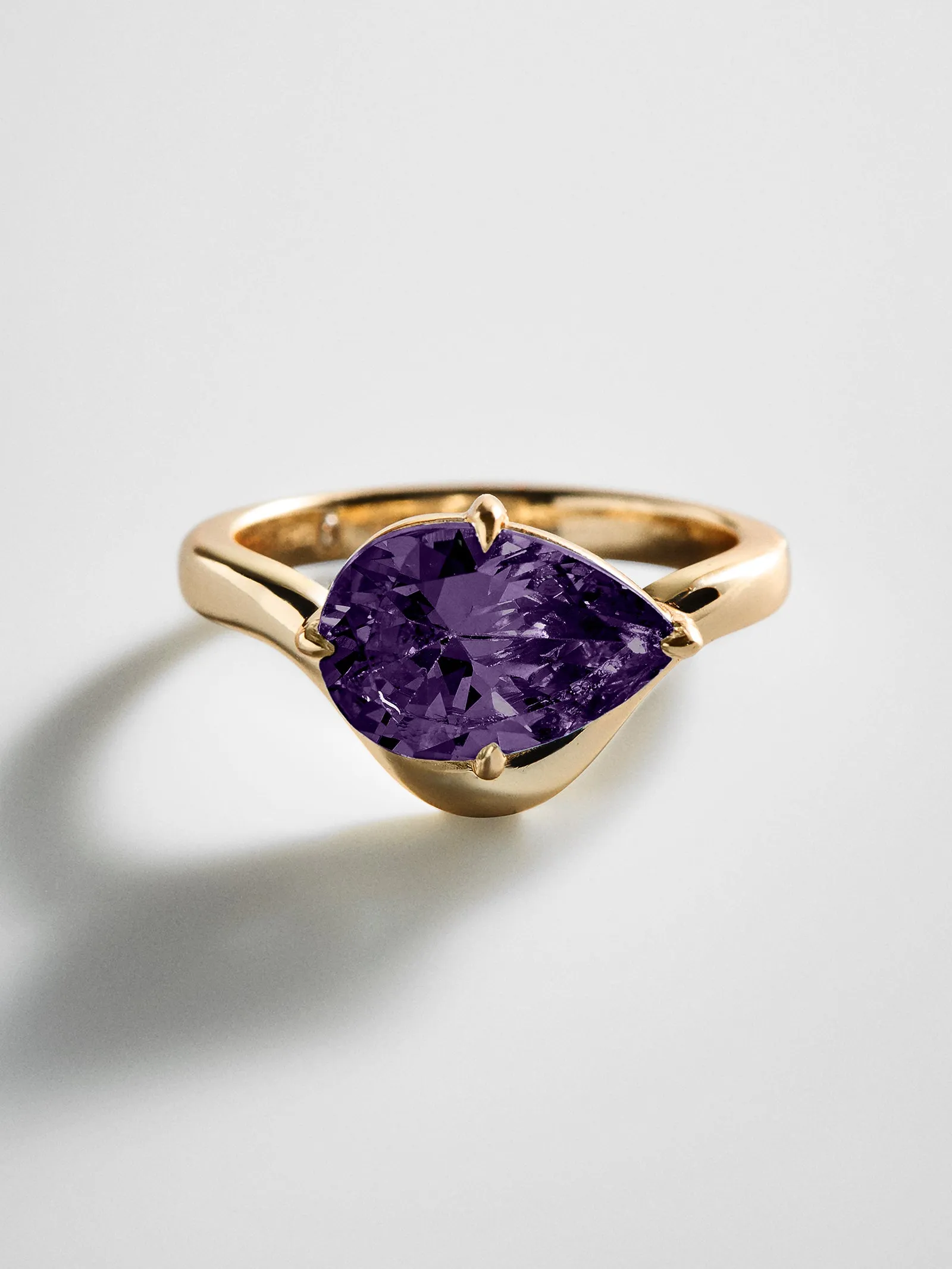 Wavy Custom Birthstone Ring - Gold sold by BaubleBar product image thumbnail 4