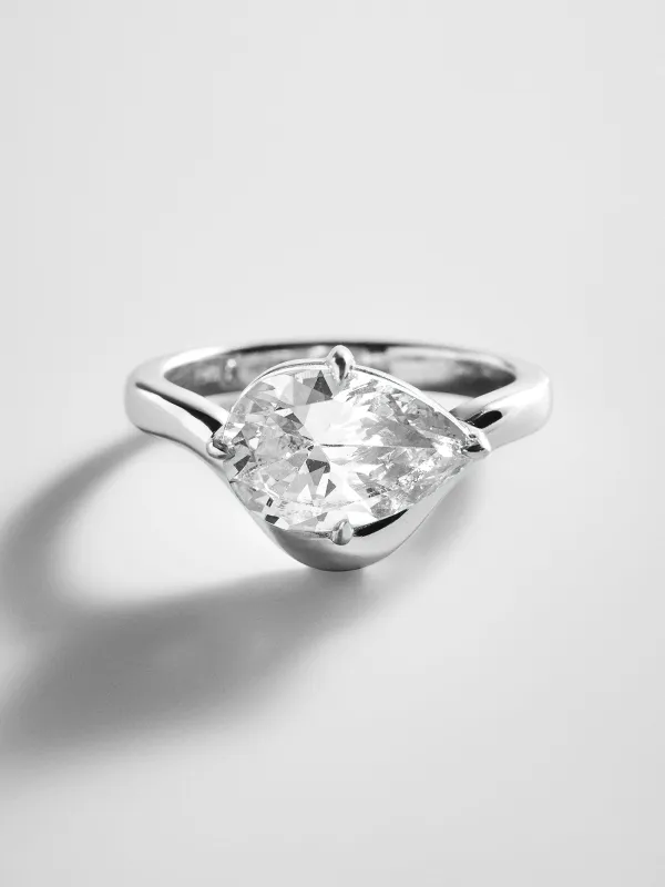 Wavy Custom Birthstone Ring - Silver made by BaubleBar