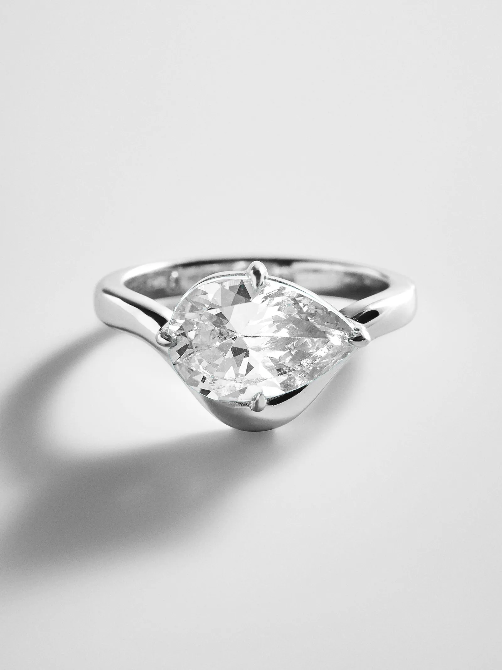 Wavy Custom Birthstone Ring - Silver sold by BaubleBar
