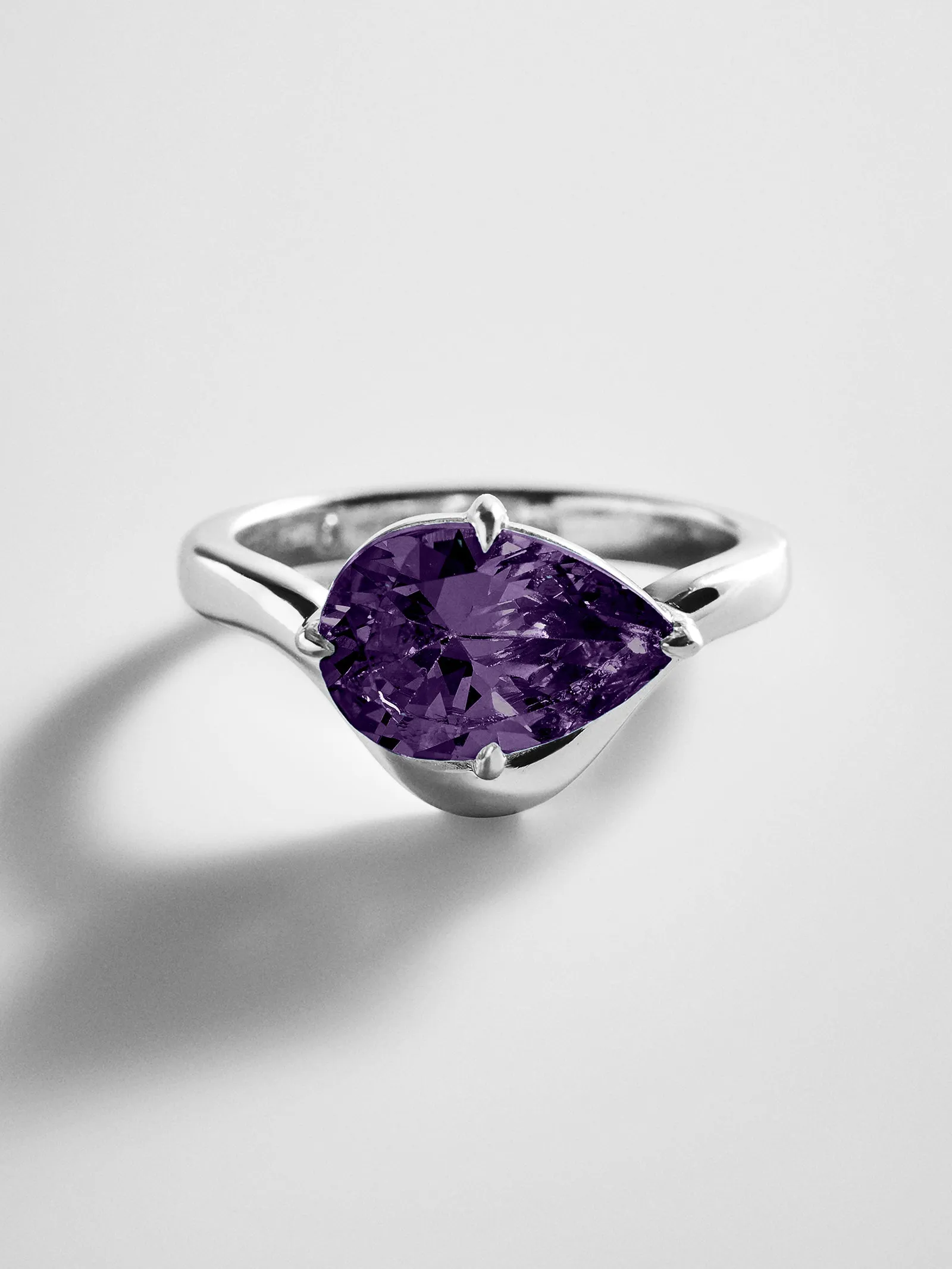 Wavy Custom Birthstone Ring - Silver sold by BaubleBar product image thumbnail 4