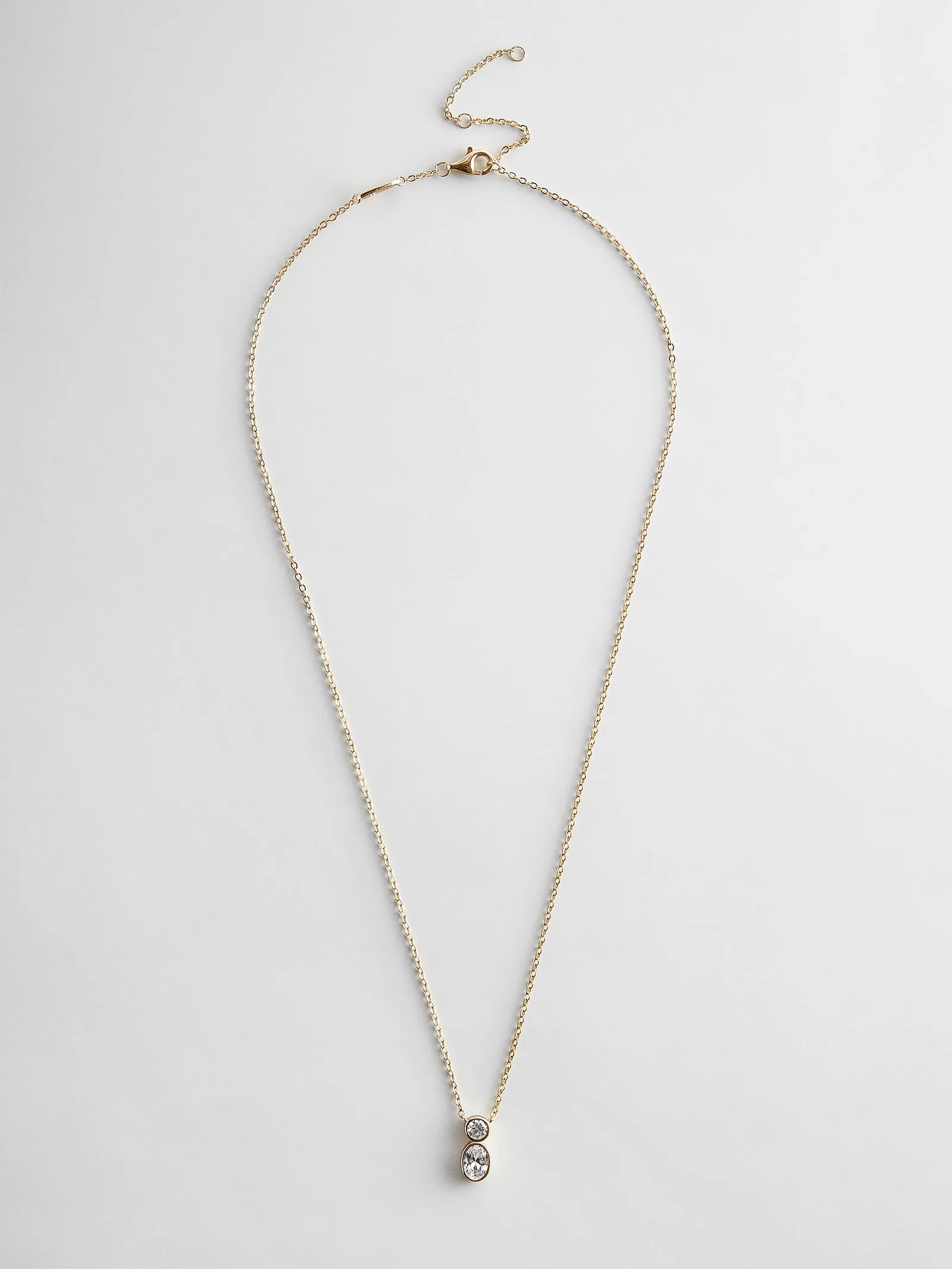 Marysol 14K Gold Necklace - Gold/Pavé sold by BaubleBar product image thumbnail 4