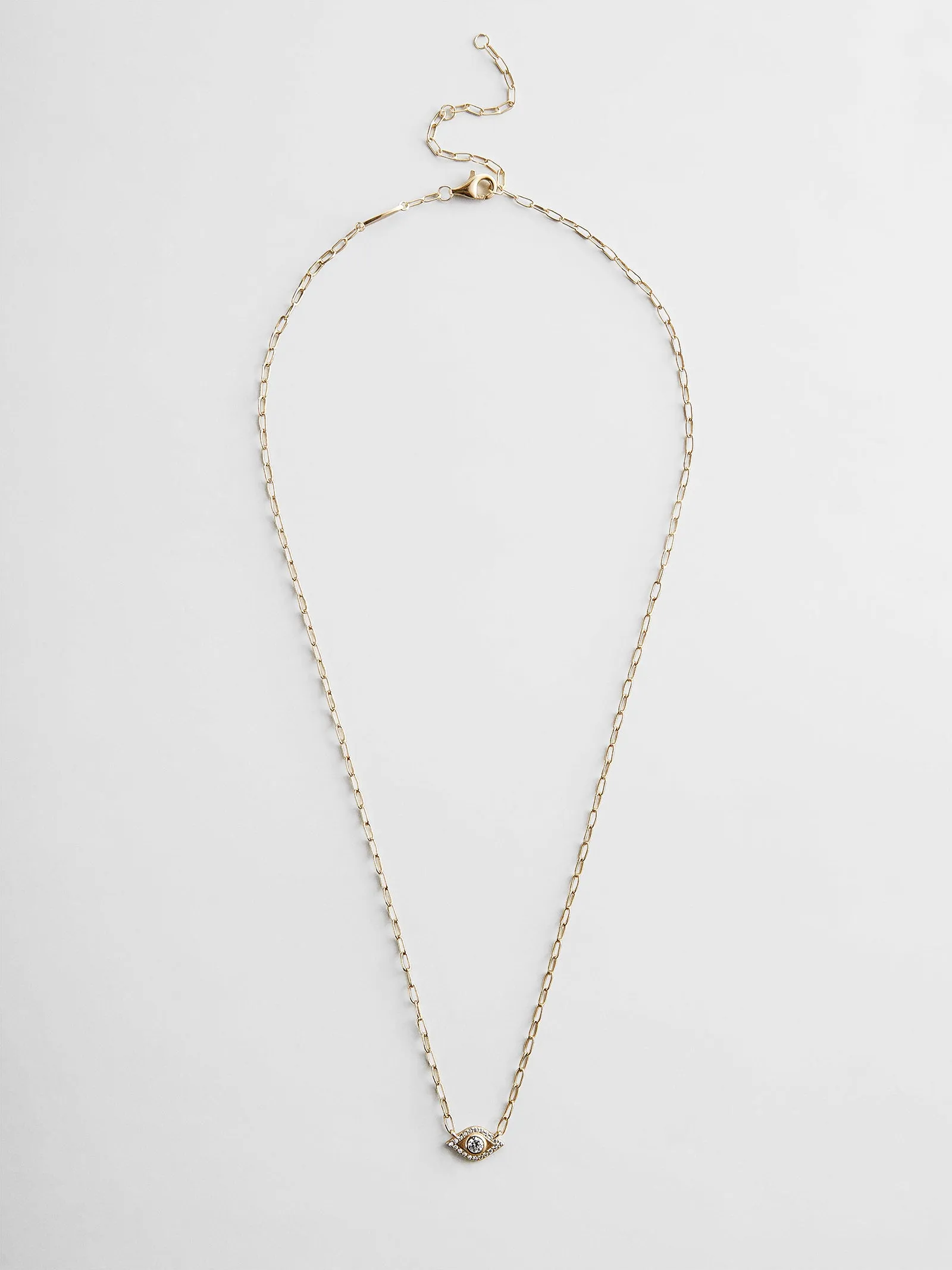 Evil Eye 14K Gold Hera Necklace - Gold/Pavé sold by BaubleBar product image thumbnail 4