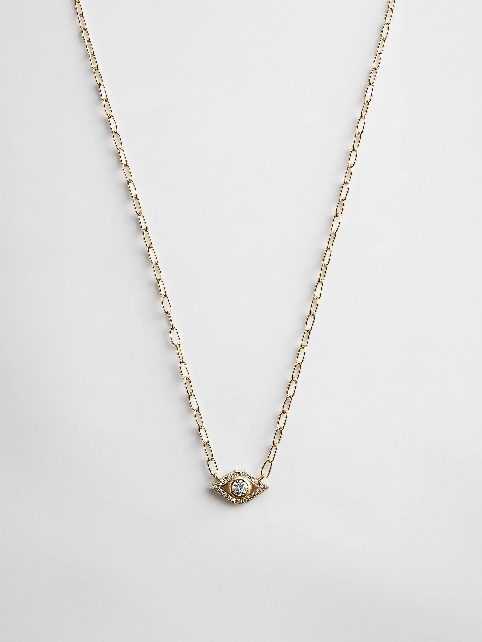 Evil Eye 14K Gold Hera Necklace - Gold/Pavé sold by BaubleBar product image thumbnail 3
