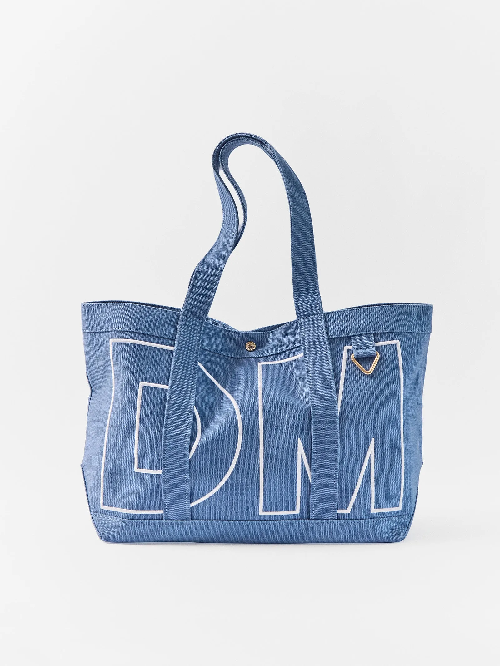 Solid Custom Alpha Tote - Dusty Blue sold by BaubleBar