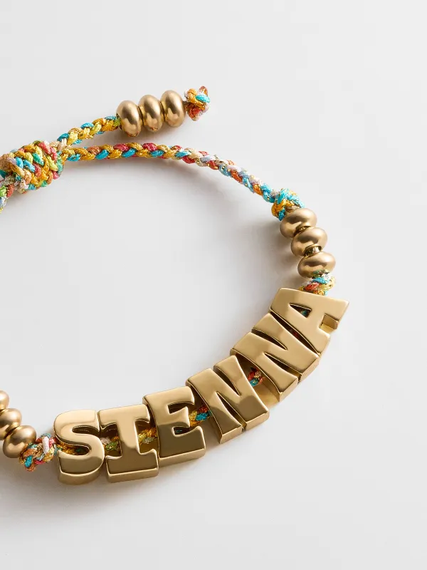 Oversized Waterproof Custom Name Bracelet - Multi made by BaubleBar