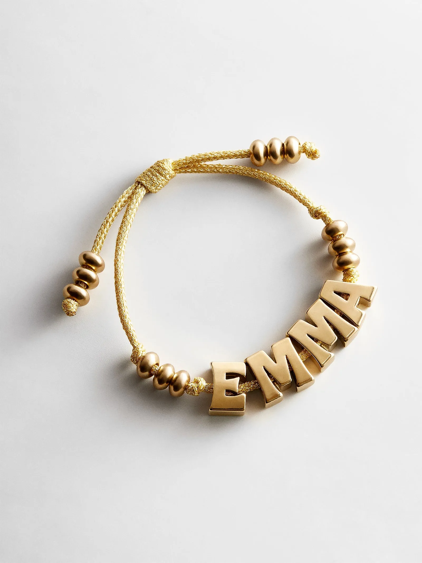 Oversized Waterproof Custom Name Bracelet - Gold sold by BaubleBar product image thumbnail 3
