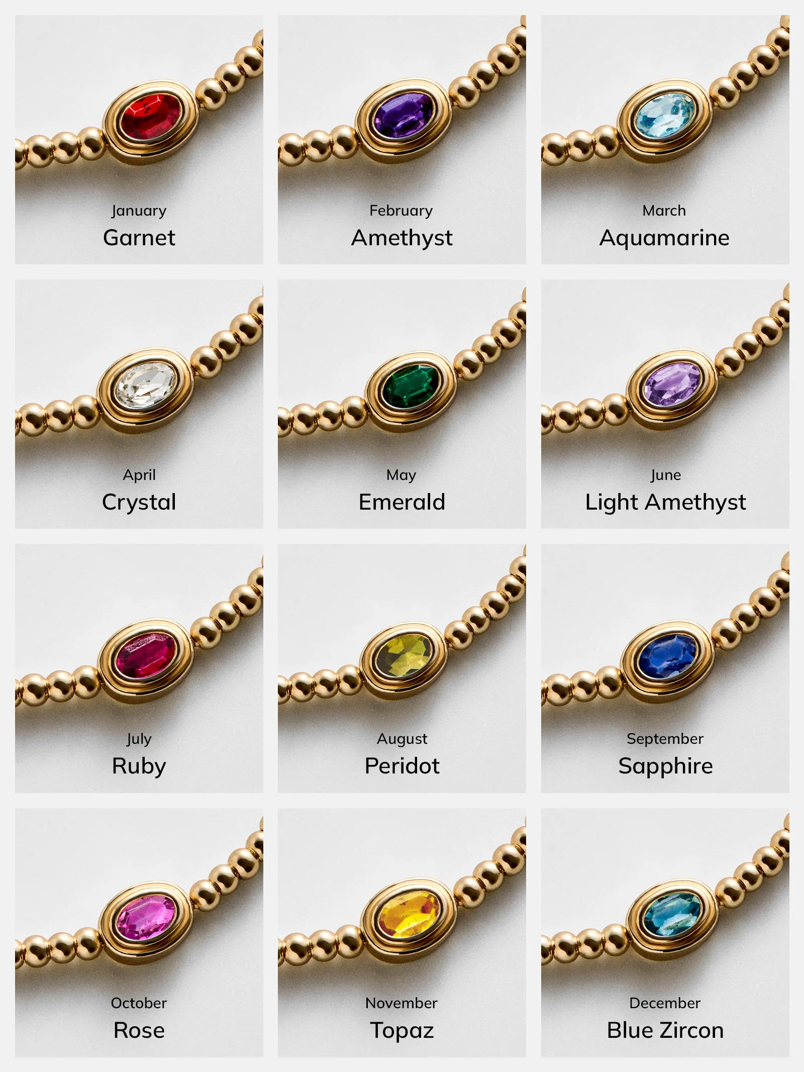 Bezel Birthstone Pisa Bracelet - Amethyst sold by BaubleBar product image thumbnail 3