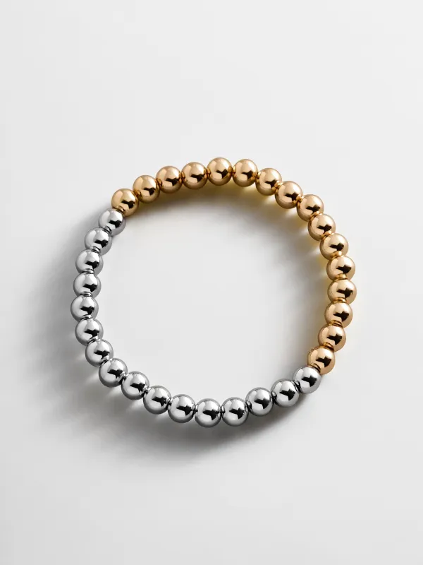 Chelsea Pisa Bracelet - Half Gold/Half Silver made by BaubleBar