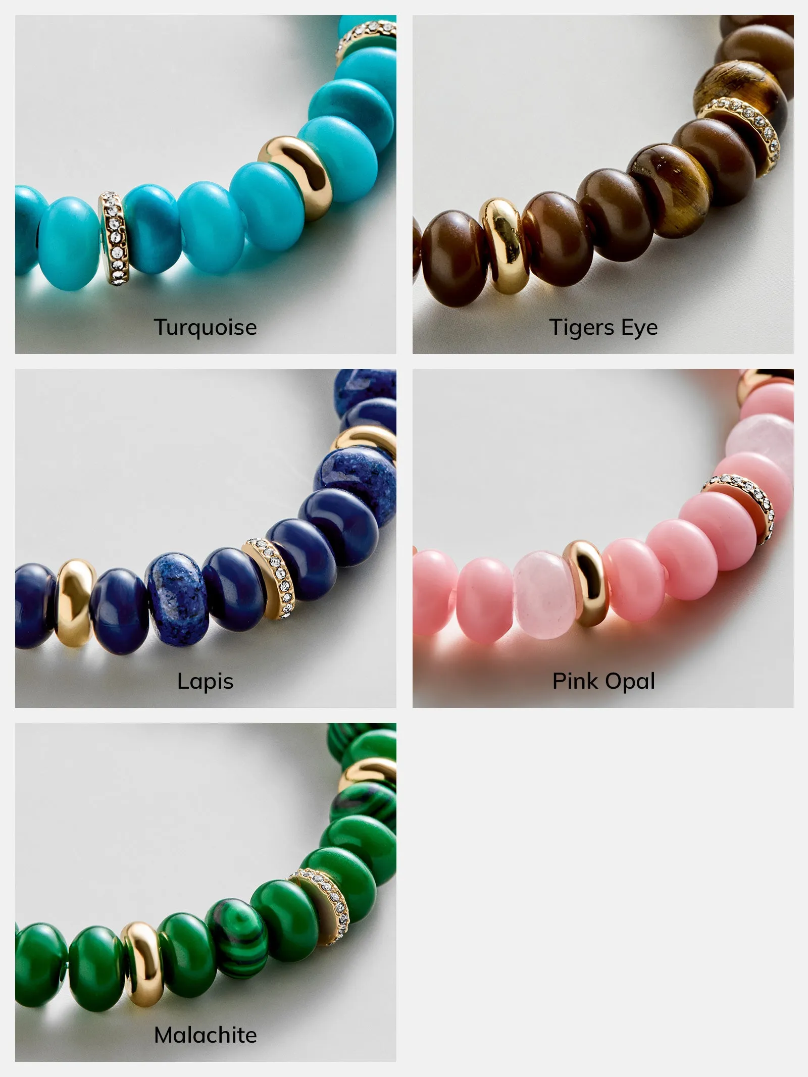 Kelly Semi-Precious Beaded Bracelet - Lapis sold by BaubleBar product image thumbnail 4