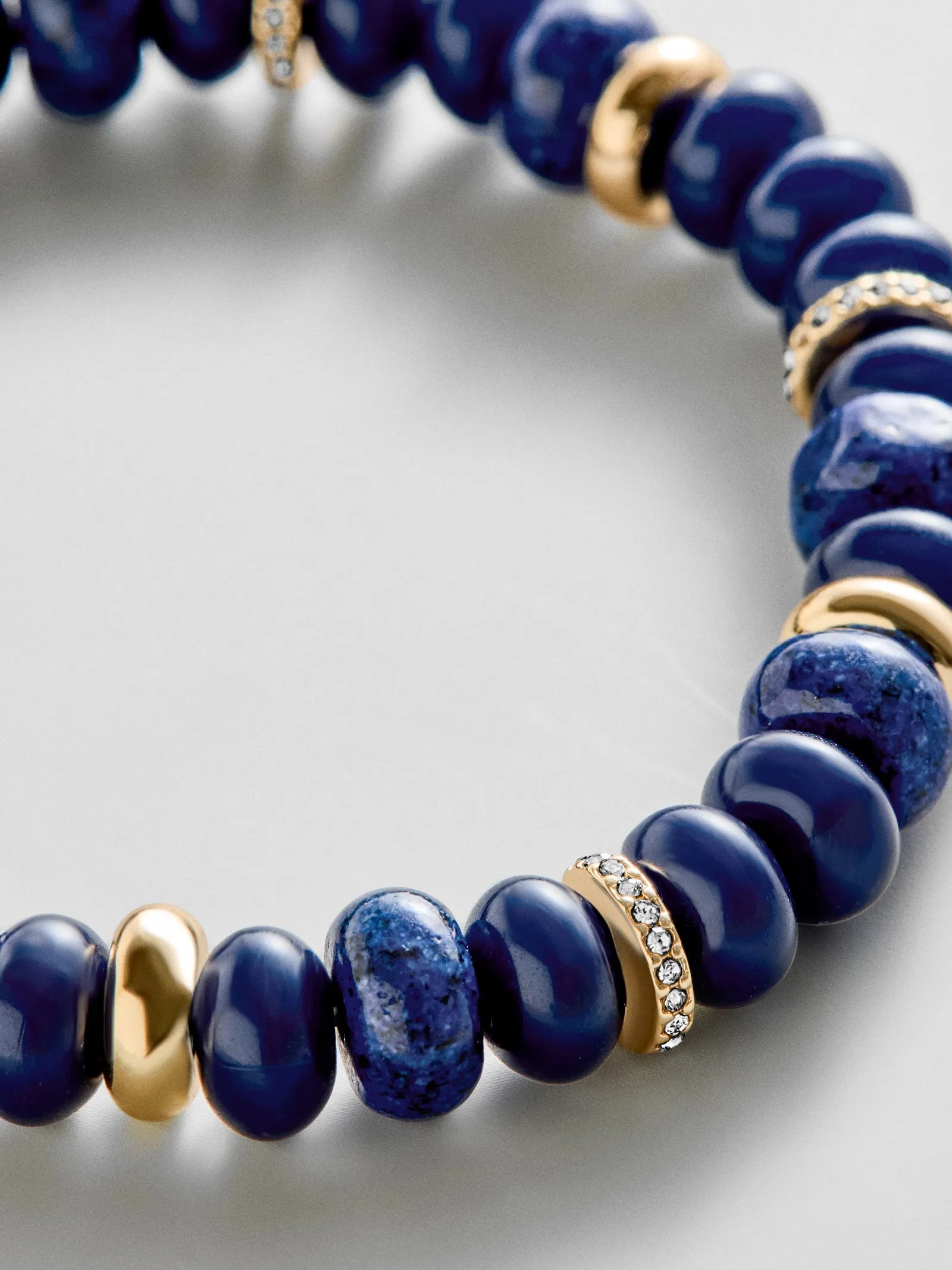 Kelly Semi-Precious Beaded Bracelet - Lapis sold by BaubleBar product image thumbnail 2