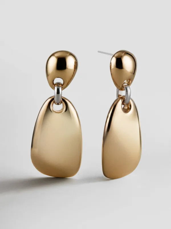 Maude Statement Earrings - Gold made by BaubleBar