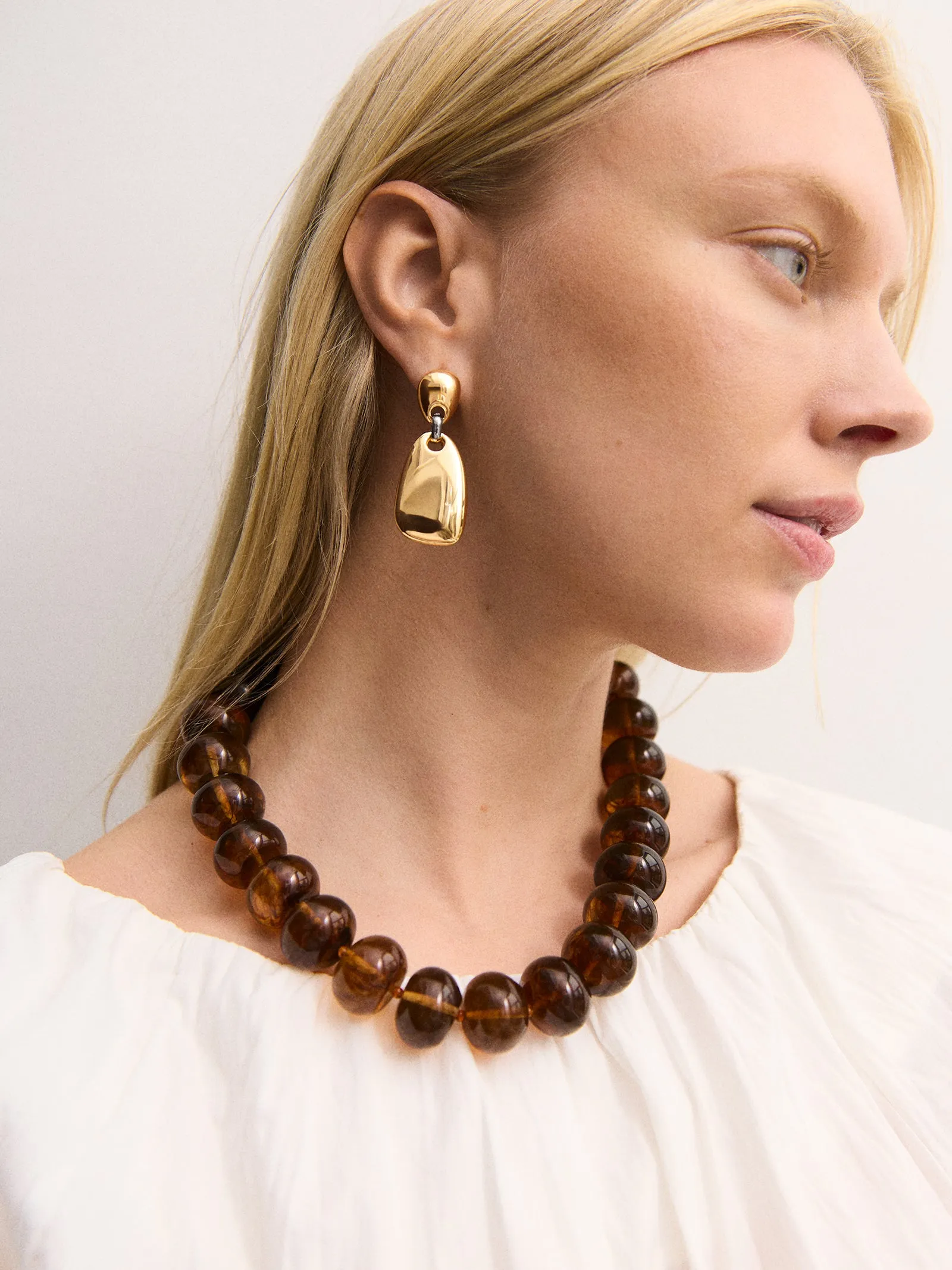 Maude Statement Earrings - Gold sold by BaubleBar product image thumbnail 2