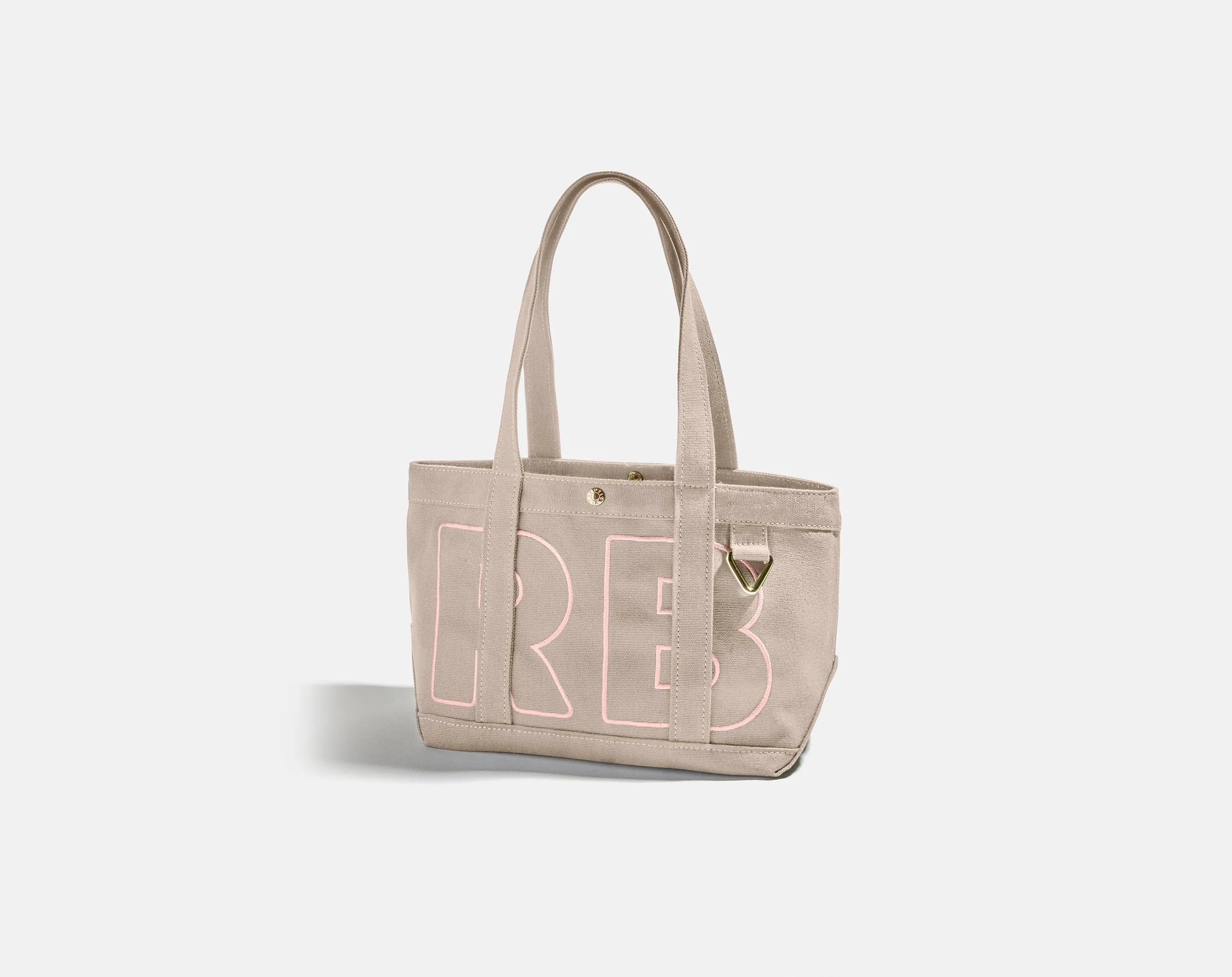Solid Custom Alpha Tote - Toasted Almond sold by BaubleBar product image thumbnail 3