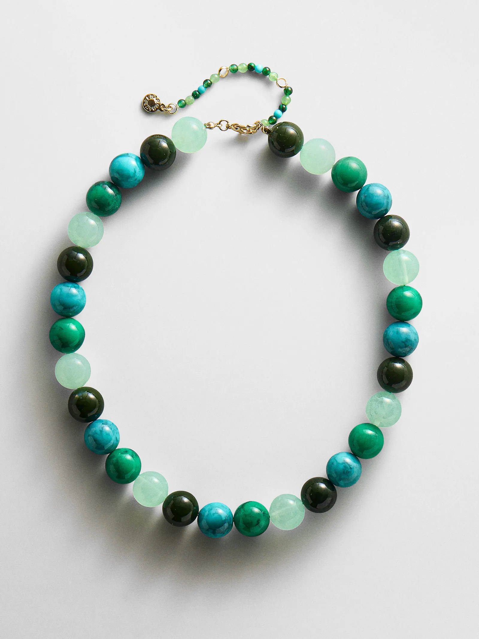 Mini Jane Beaded Necklace - Blue Multi sold by BaubleBar