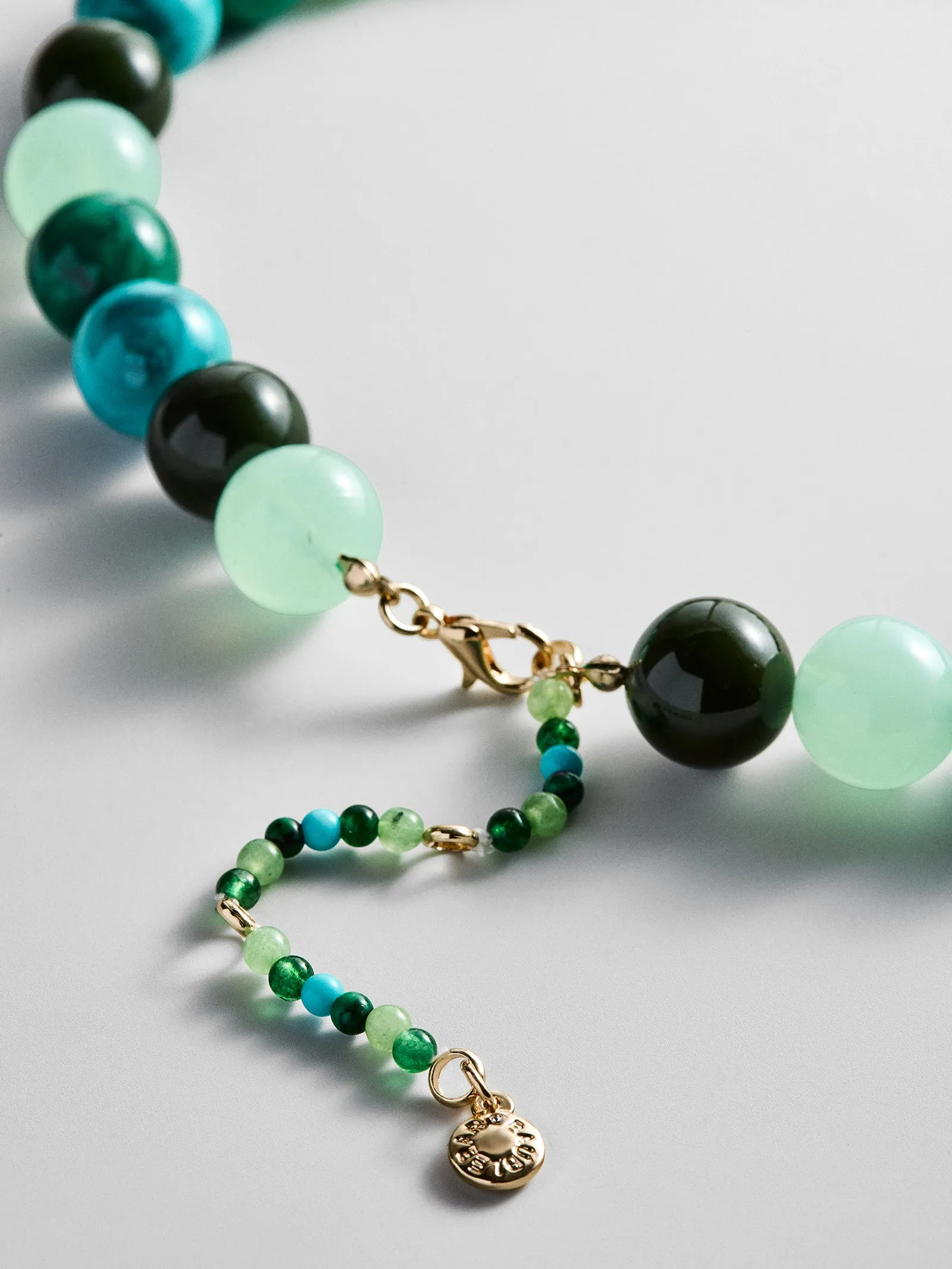 Mini Jane Beaded Necklace - Blue Multi sold by BaubleBar product image thumbnail 4