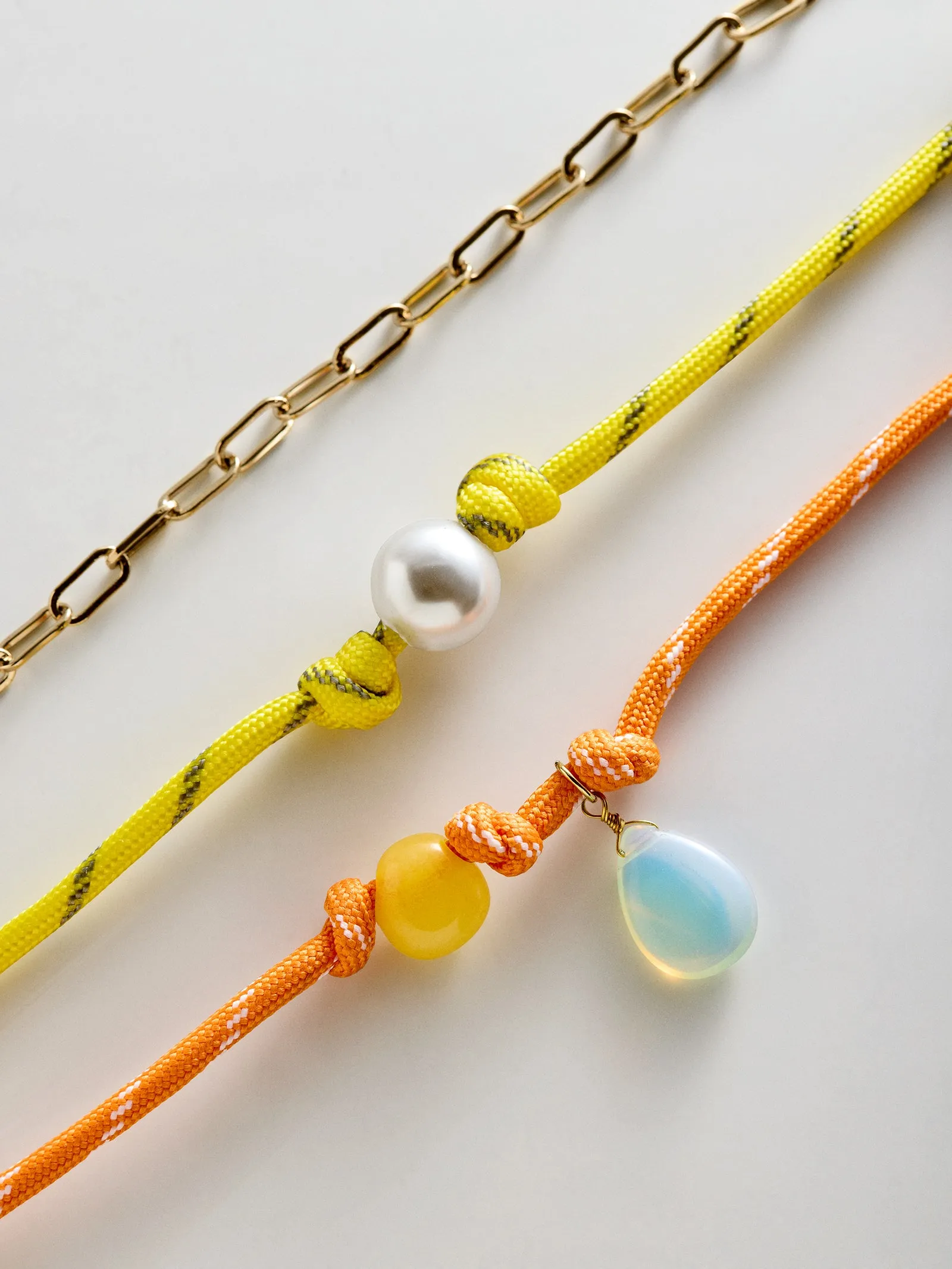 Brooke Semi-Precious Waterproof Anklet Set - Orange sold by BaubleBar product image thumbnail 4