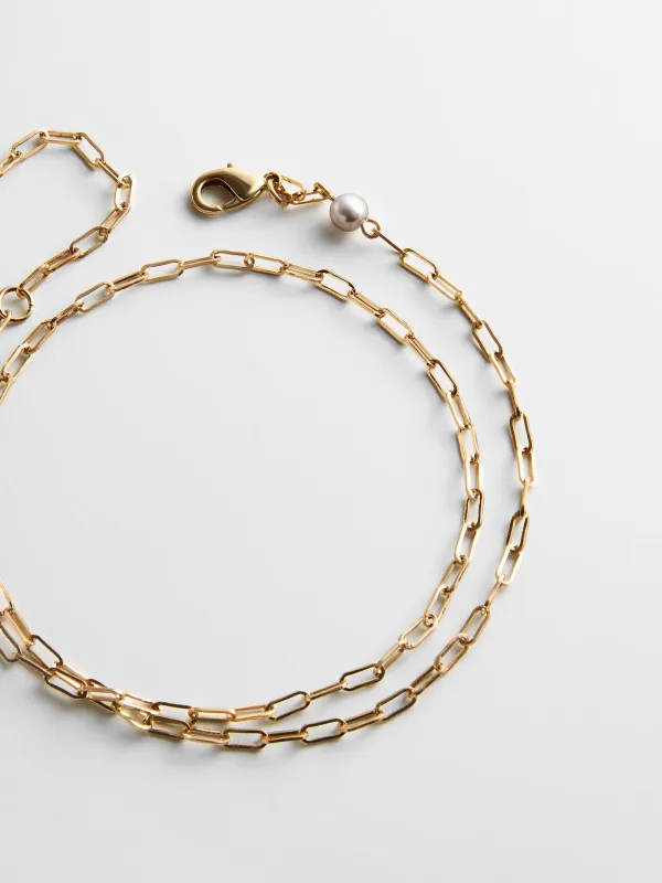 Hera Waterproof Anklet - Gold made by BaubleBar