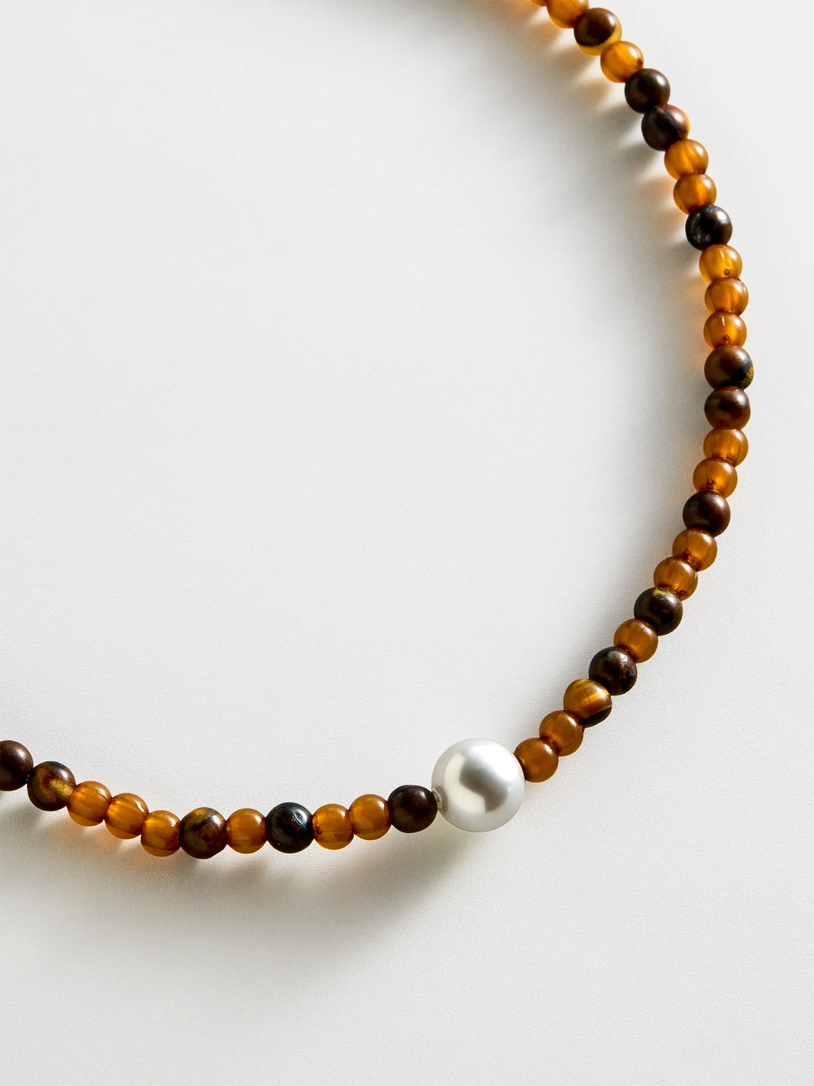 Kyanna Semi-Precious Waterproof Anklet - Tiger's Eye sold by BaubleBar product image thumbnail 4