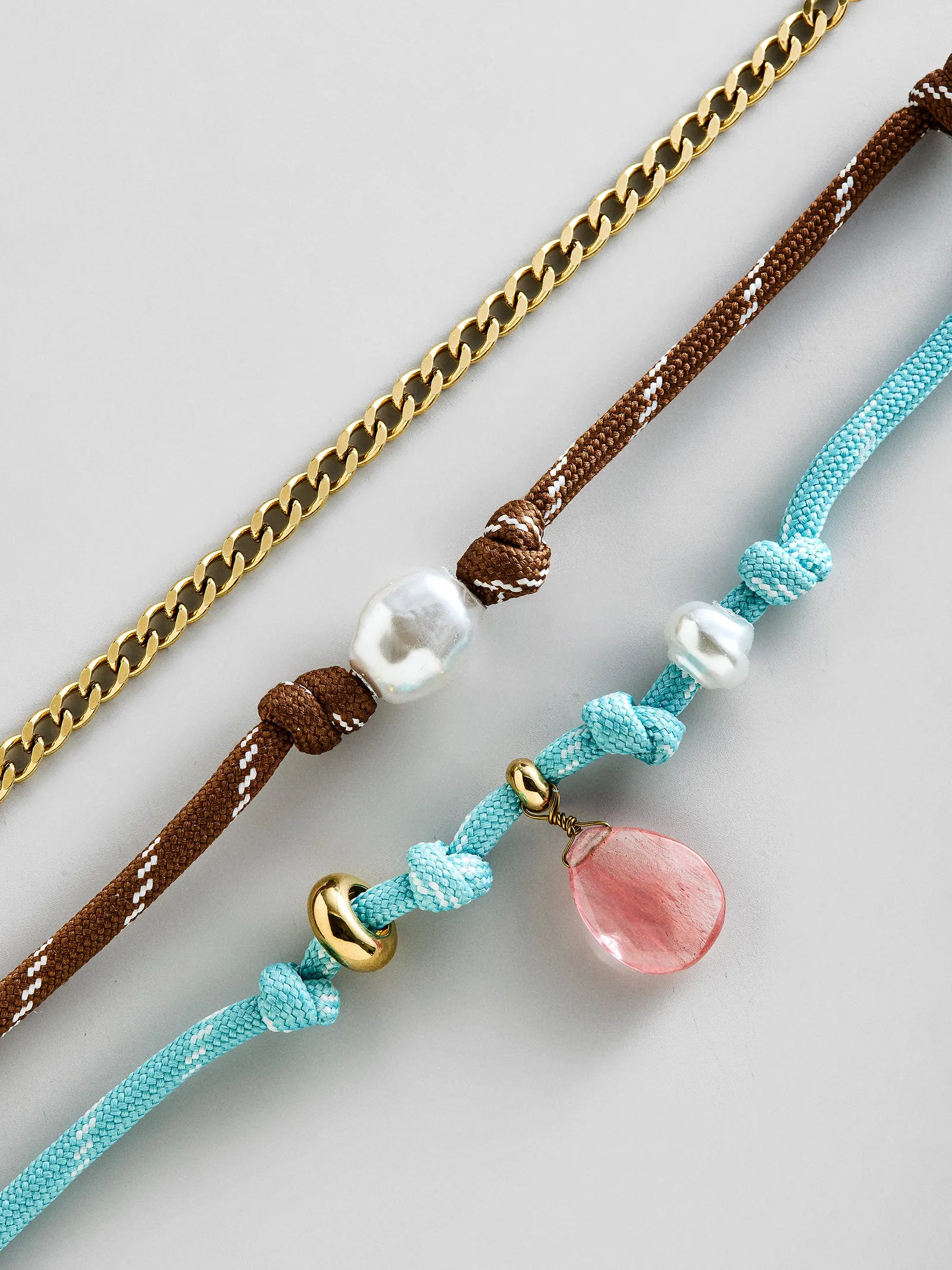 Brooke Semi-Precious Waterproof Anklet Set - Turquoise sold by BaubleBar product image thumbnail 3