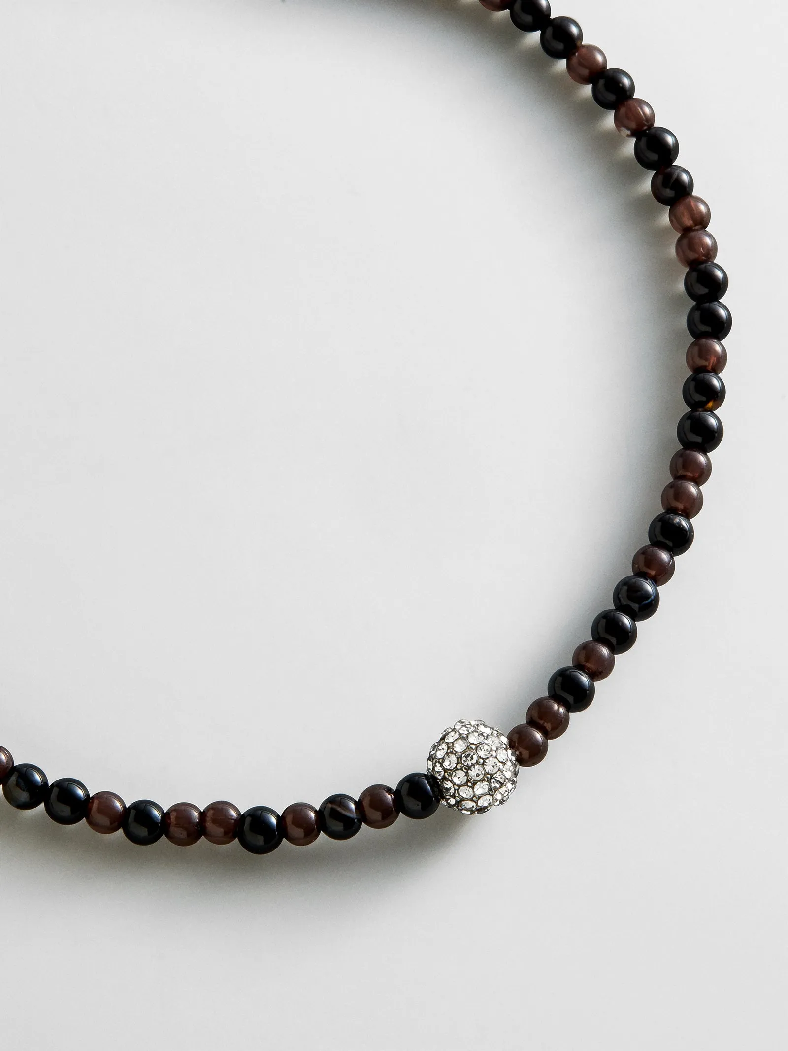 Kyanna Semi-Precious Waterproof Anklet - Onyx sold by BaubleBar product image thumbnail 4