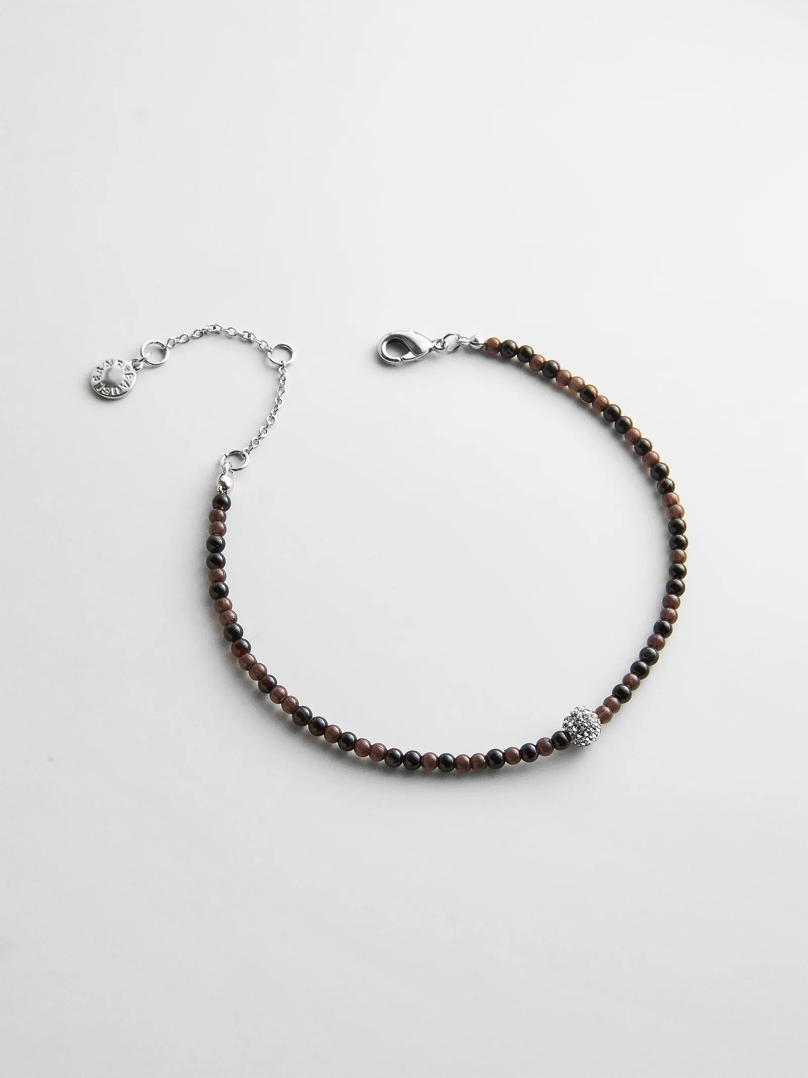 Kyanna Semi-Precious Waterproof Anklet - Onyx sold by BaubleBar product image thumbnail 3
