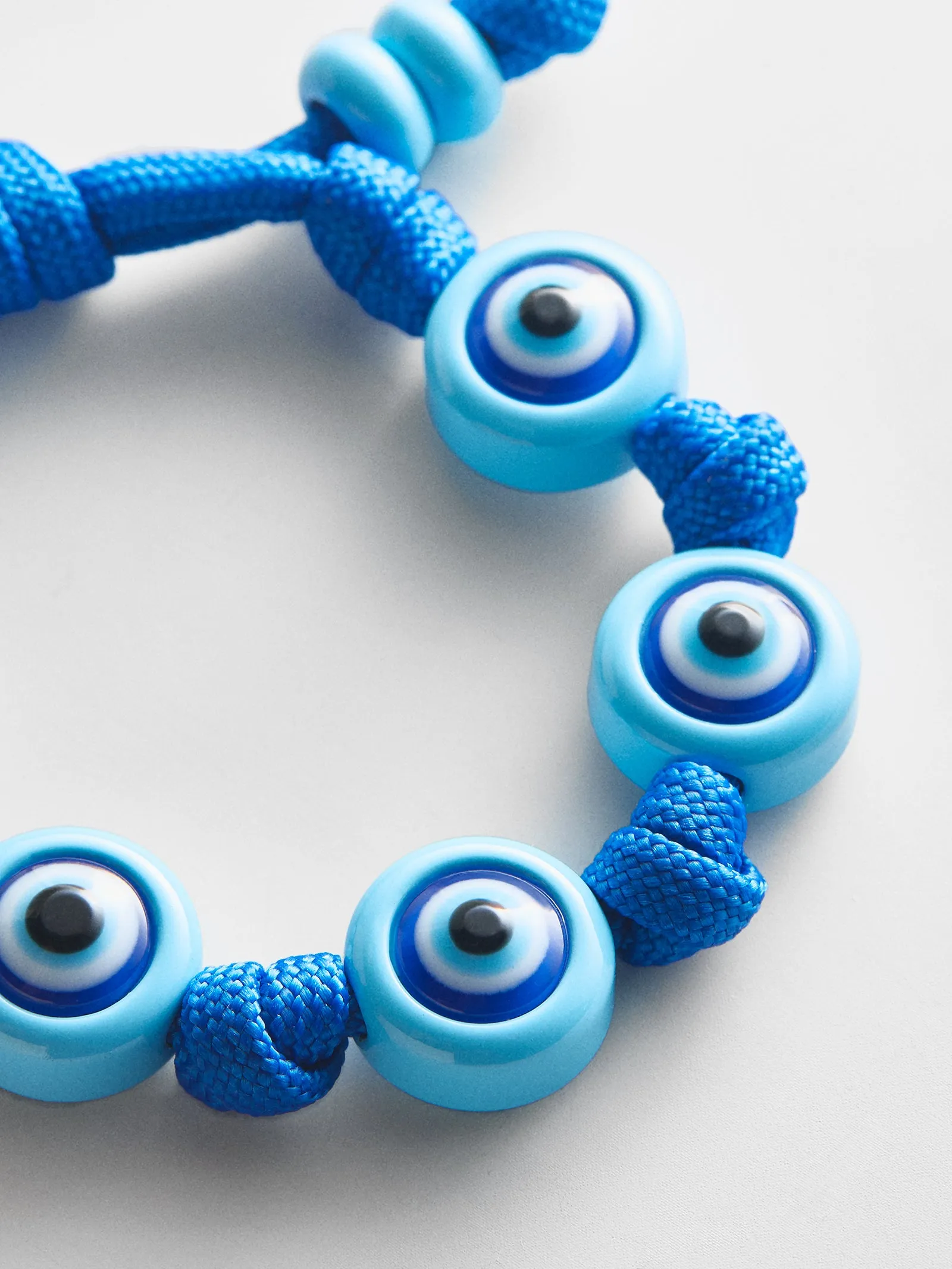 Knotty Good Eye Cord Bracelet - Aqua sold by BaubleBar product image thumbnail 3