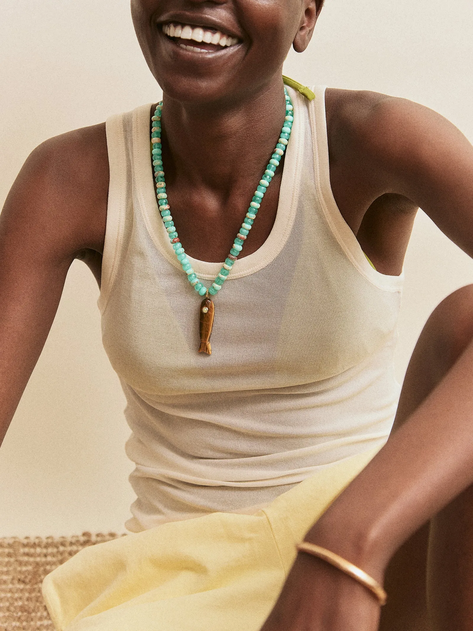 Sun Drift Semi-Precious Pendant Necklace - Fish sold by BaubleBar product image thumbnail 2