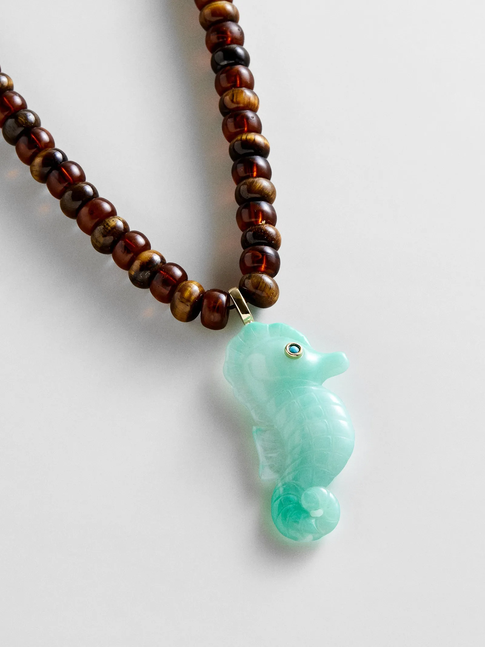Sun Drift Semi-Precious Pendant Necklace - Seahorse sold by BaubleBar product image thumbnail 3