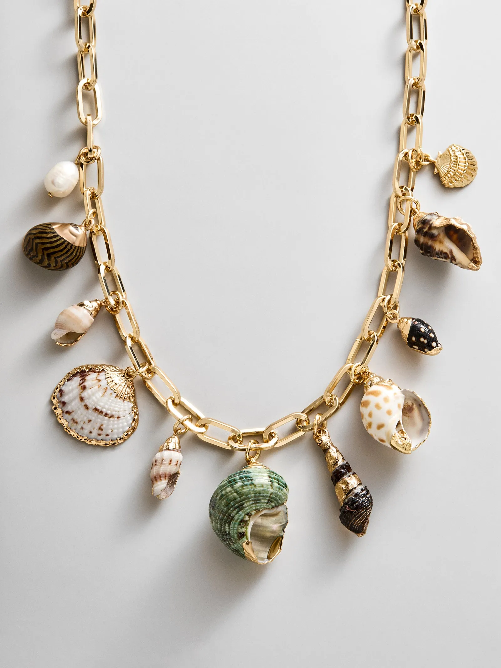 Kara Shell Charm Necklace - Gold sold by BaubleBar product image thumbnail 3