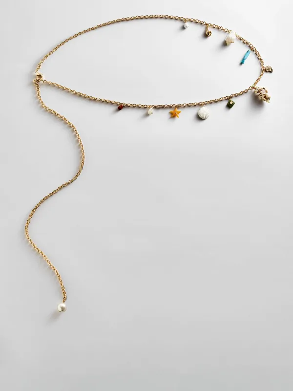 All At Sea Belly Chain - Gold made by BaubleBar