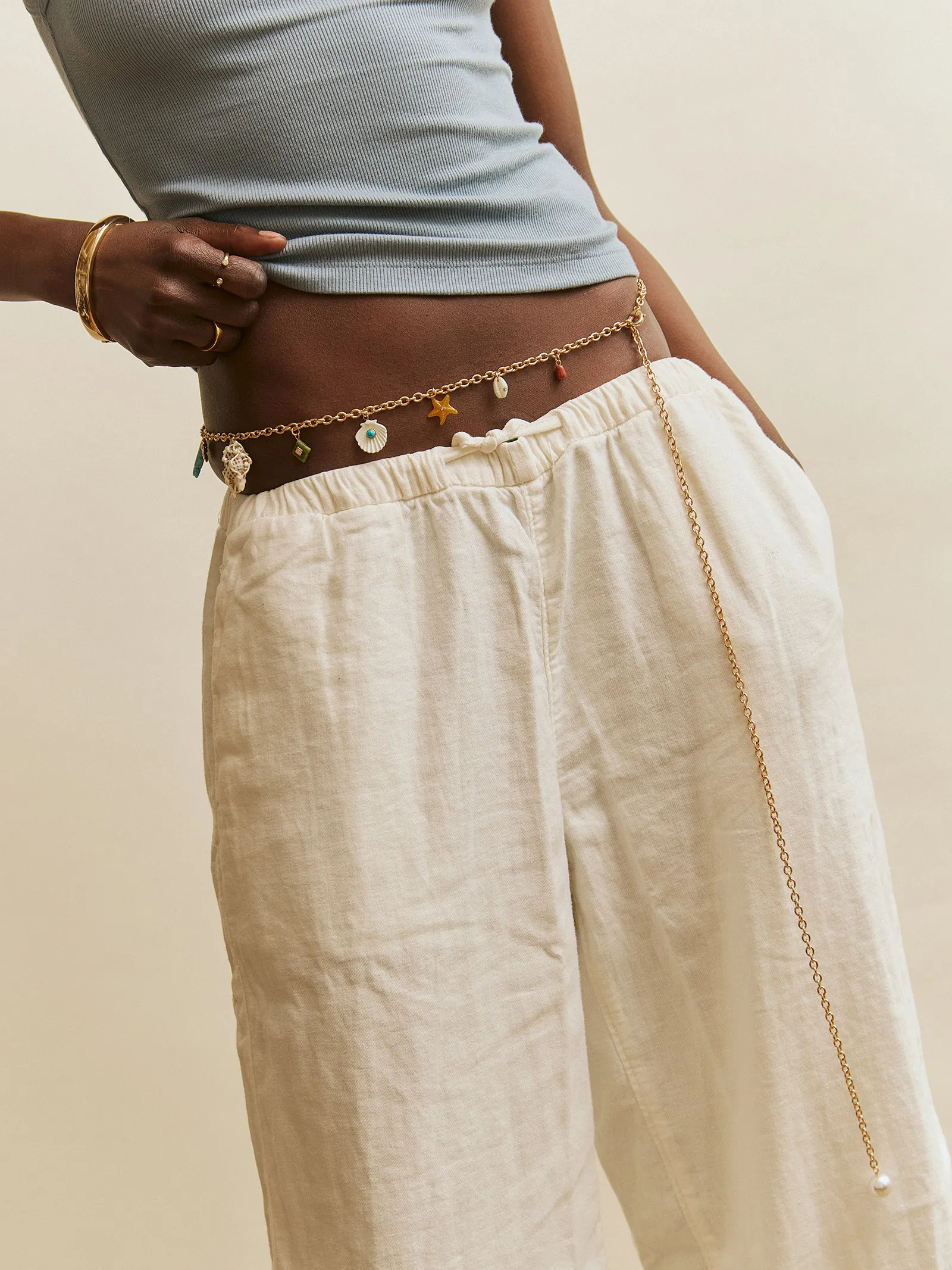 All At Sea Belly Chain - Gold sold by BaubleBar product image thumbnail 2