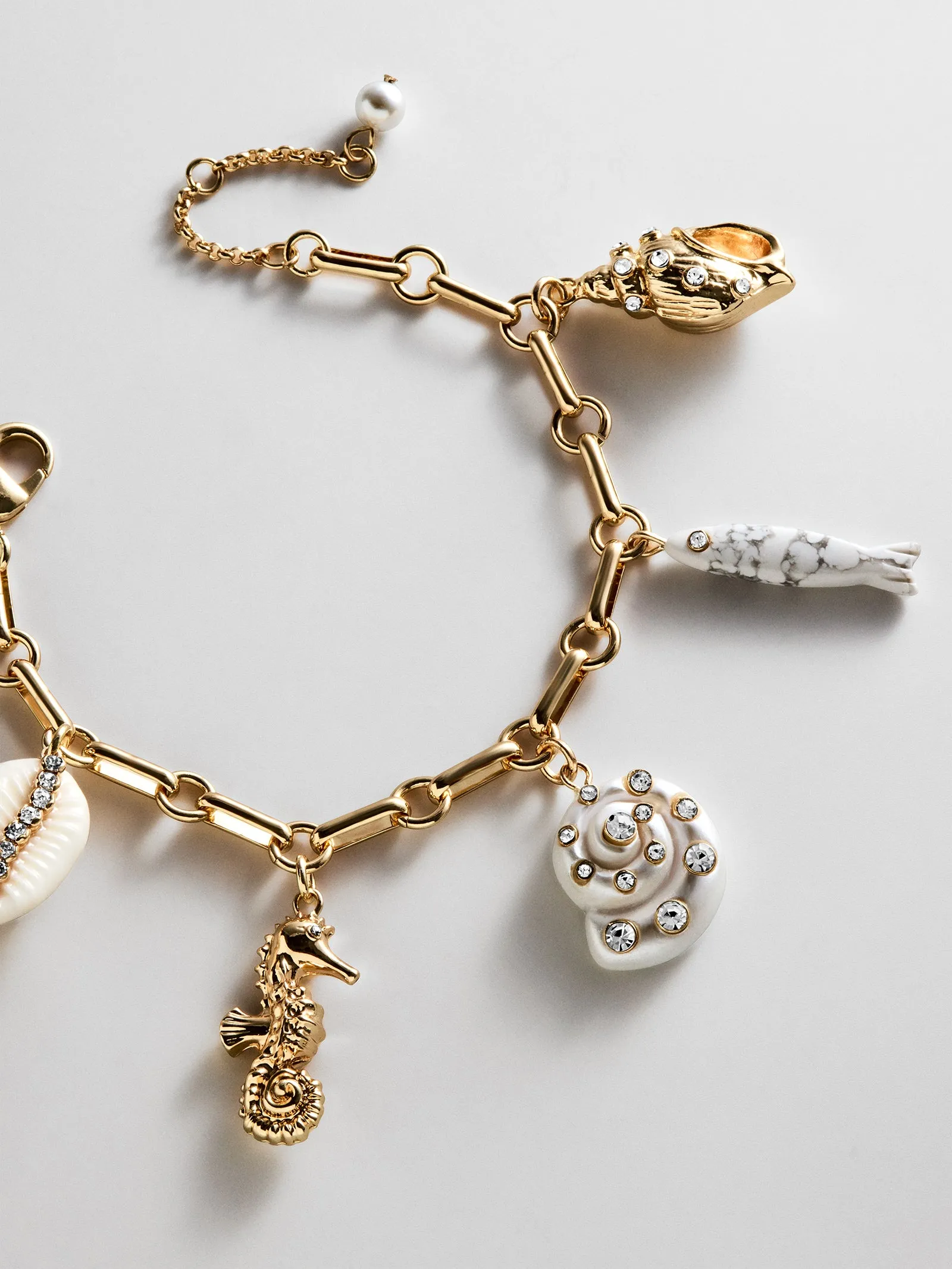 Salt Air Charm Bracelet - Gold sold by BaubleBar product image thumbnail 3