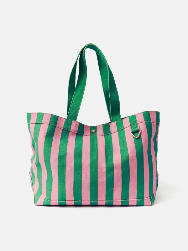 Striped Alpha Tote - Grove made by BaubleBar