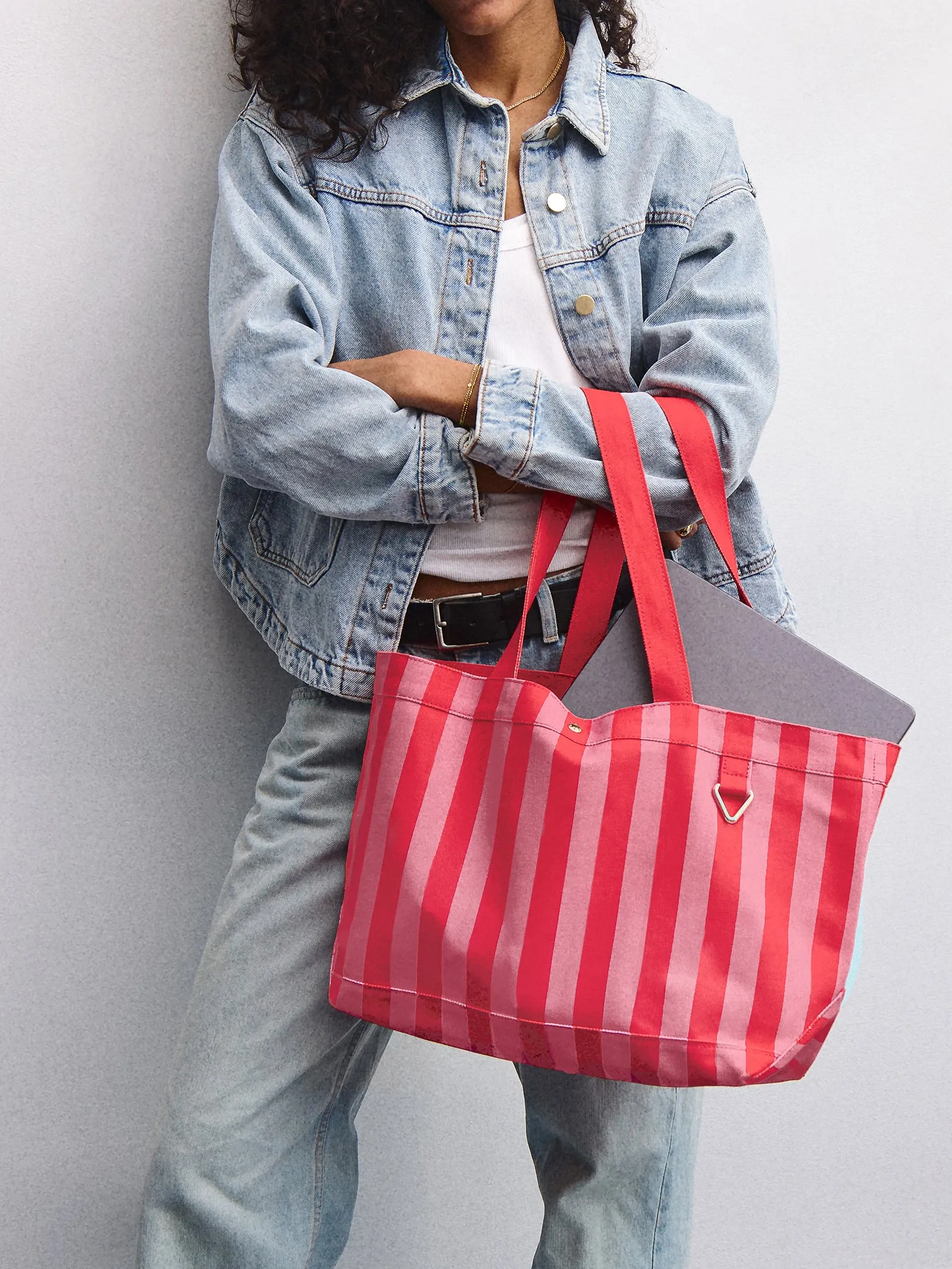 Striped Alpha Tote - Cabana sold by BaubleBar product image thumbnail 2