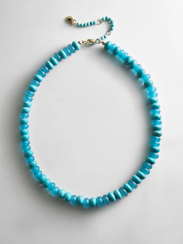 Joyce Semi-Precious Beaded Necklace - Turquoise made by BaubleBar
