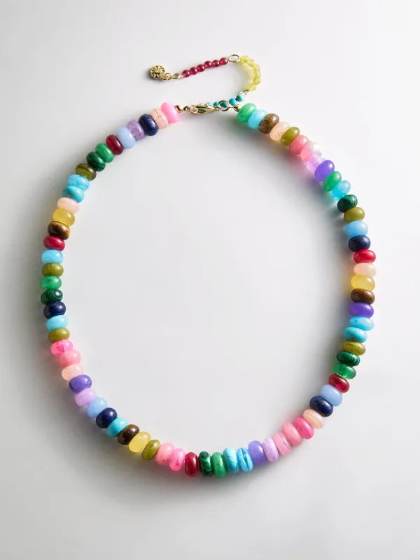 Joyce Semi-Precious Beaded Necklace - Multi made by BaubleBar