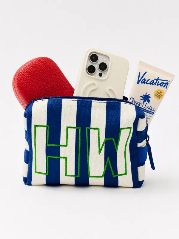 Striped Take It Away Custom Storage Pouch - Custom Harbor made by BaubleBar