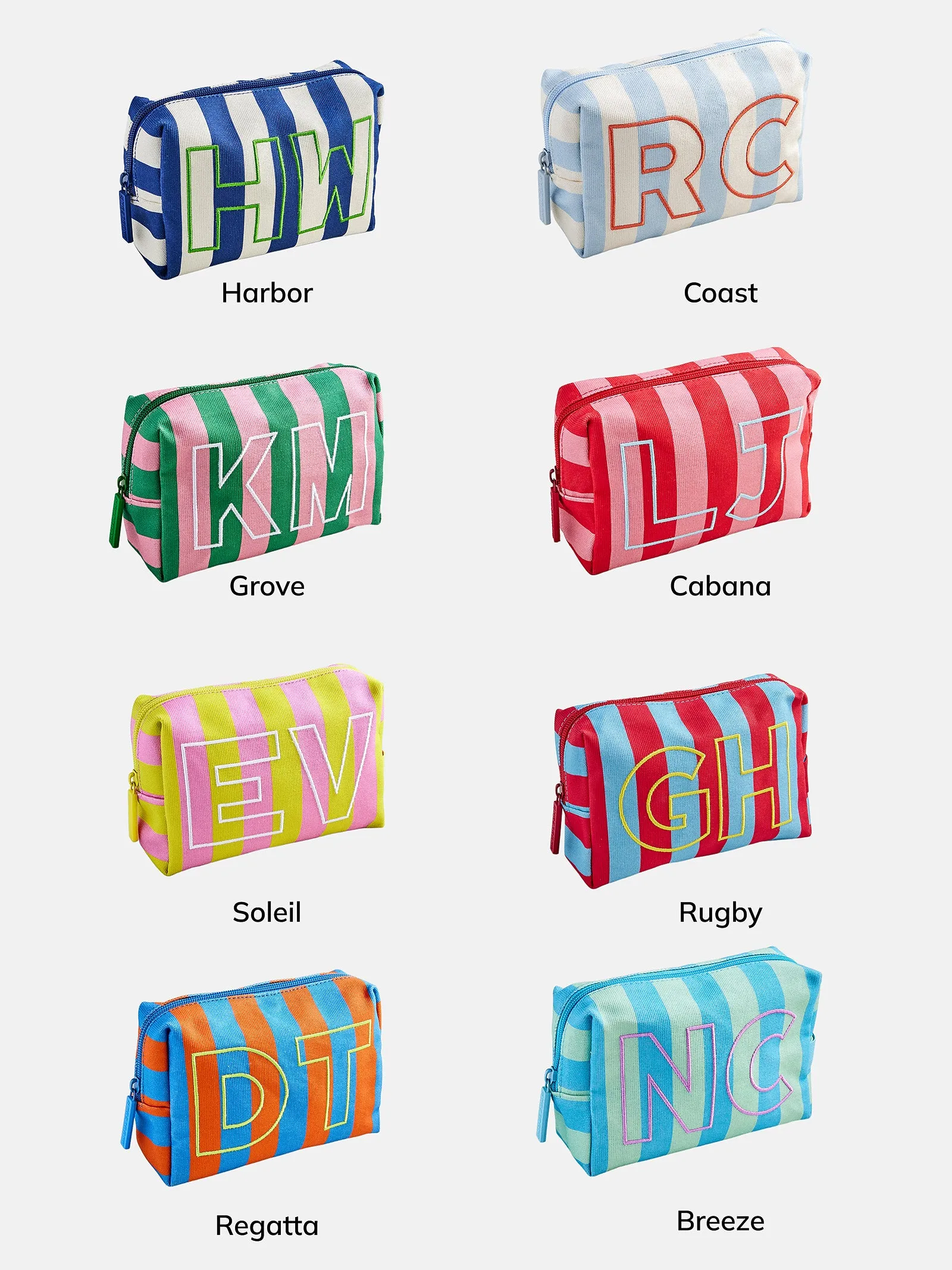 Striped Take It Away Custom Storage Pouch - Custom Harbor sold by BaubleBar product image thumbnail 4