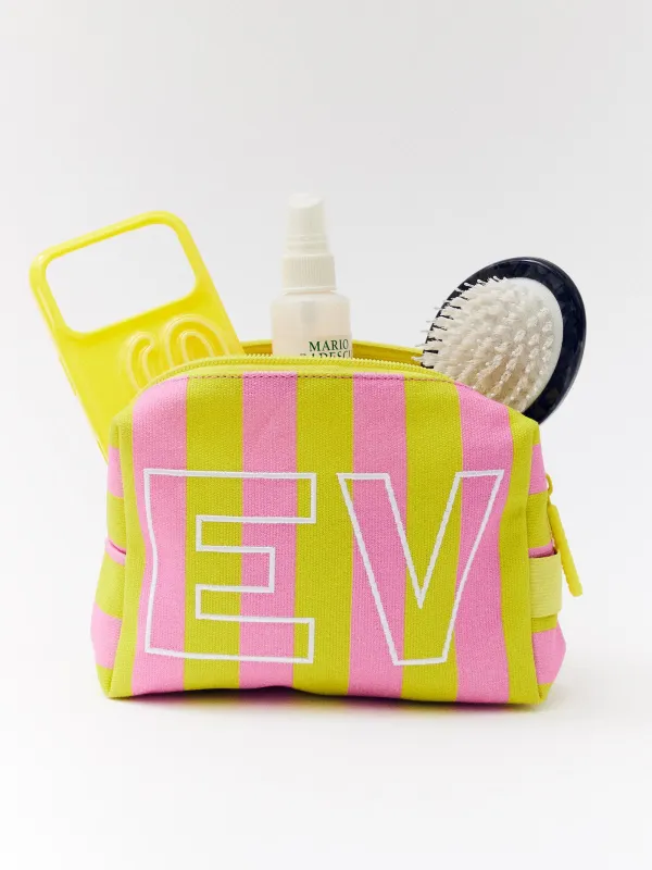 Striped Take It Away Custom Storage Pouch - Custom Soleil made by BaubleBar